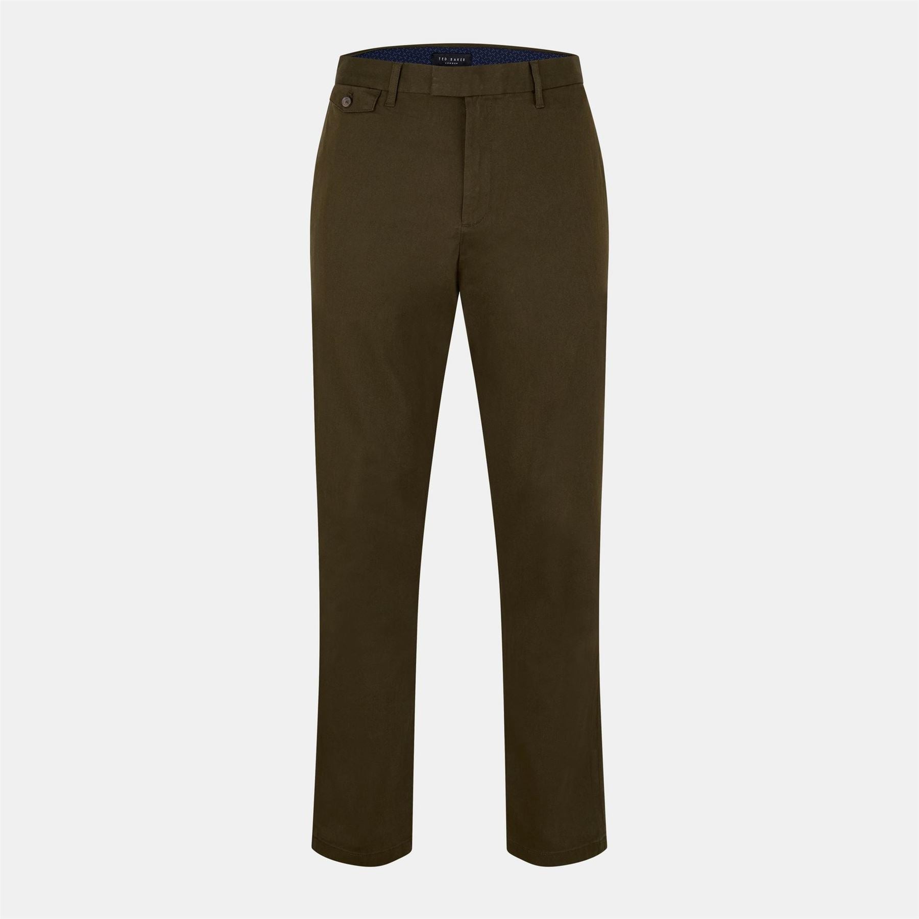 Ted Baker Haydae Solid Patterned Straight Chinos