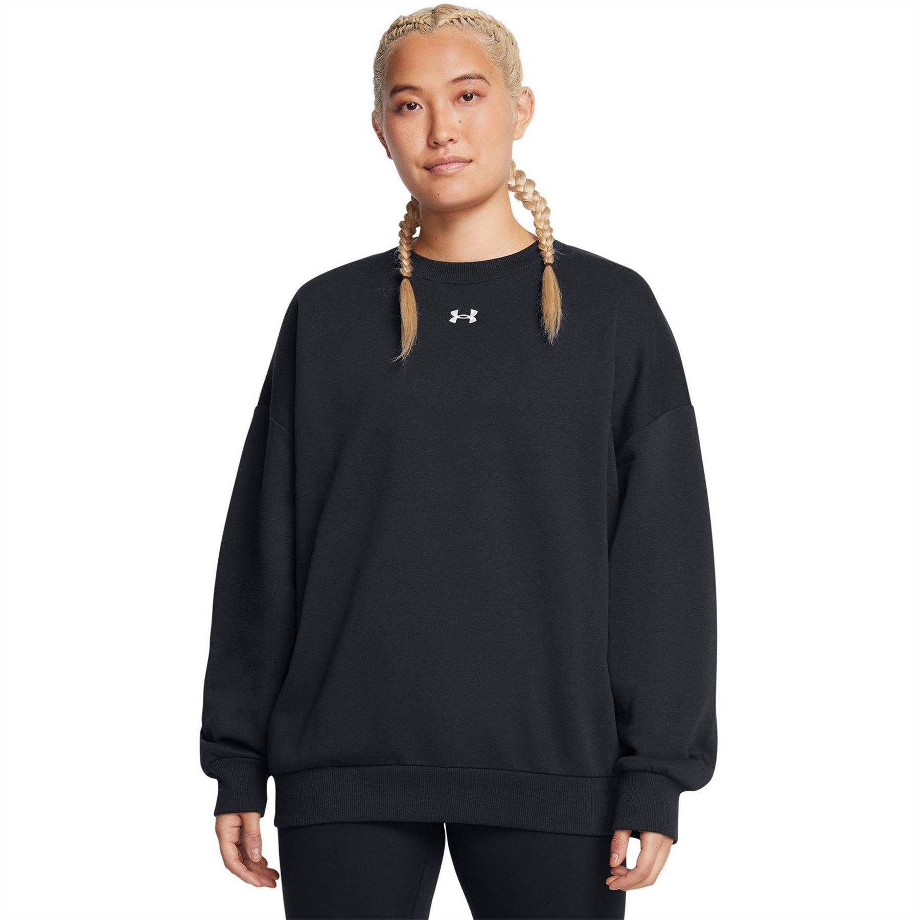 Under Armour Womens Armour Rival Fleece Os Crew Sweatshirt