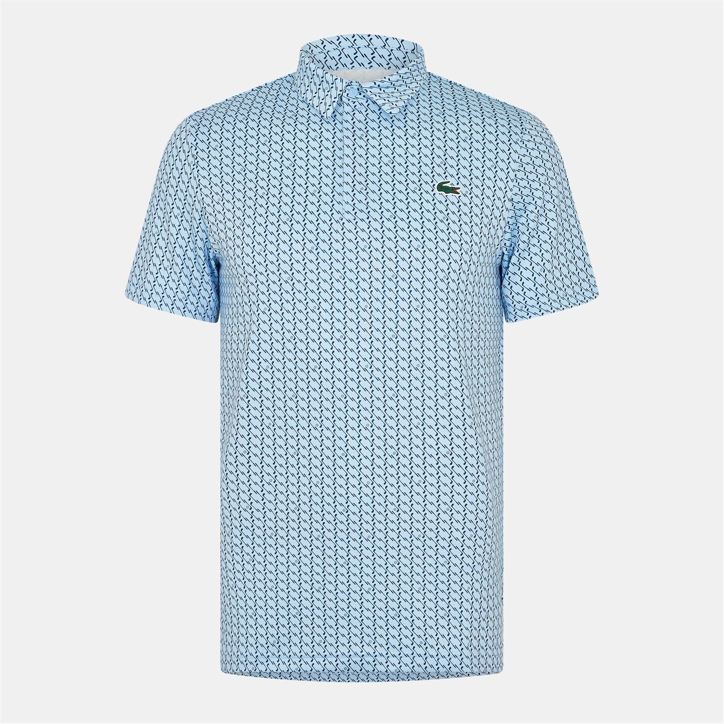 Lacoste Regular Fit Crocodile Print Polo Shirt