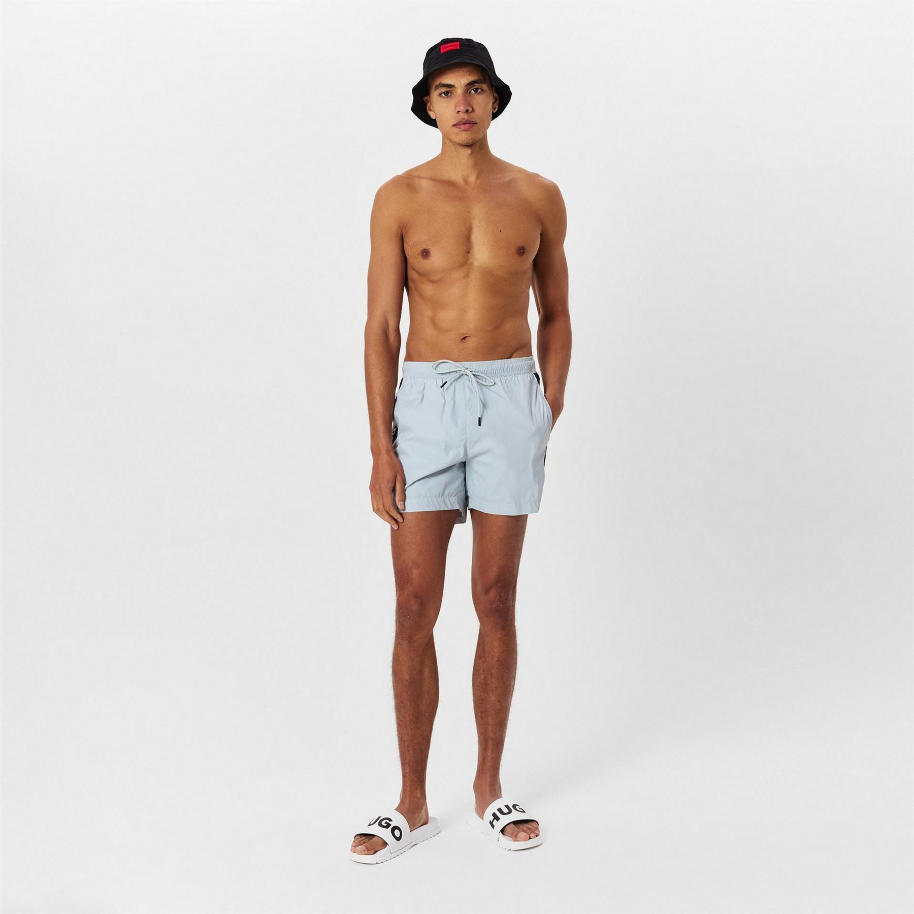 Hugo Regular Fit Swim Short with Drawstring