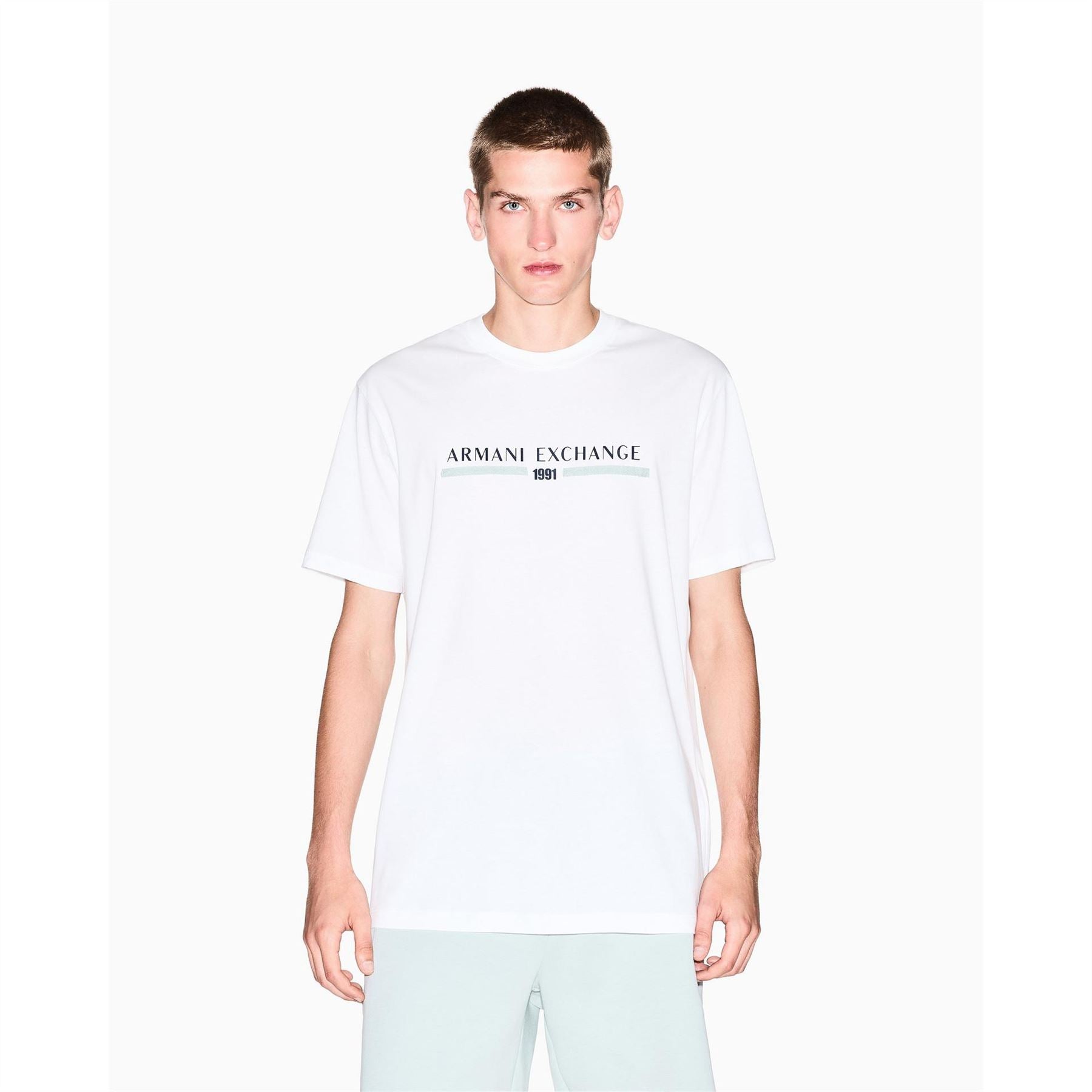 Armani Exchange Exchange Crew Neck Short Sleeve Jersey T-Shirt