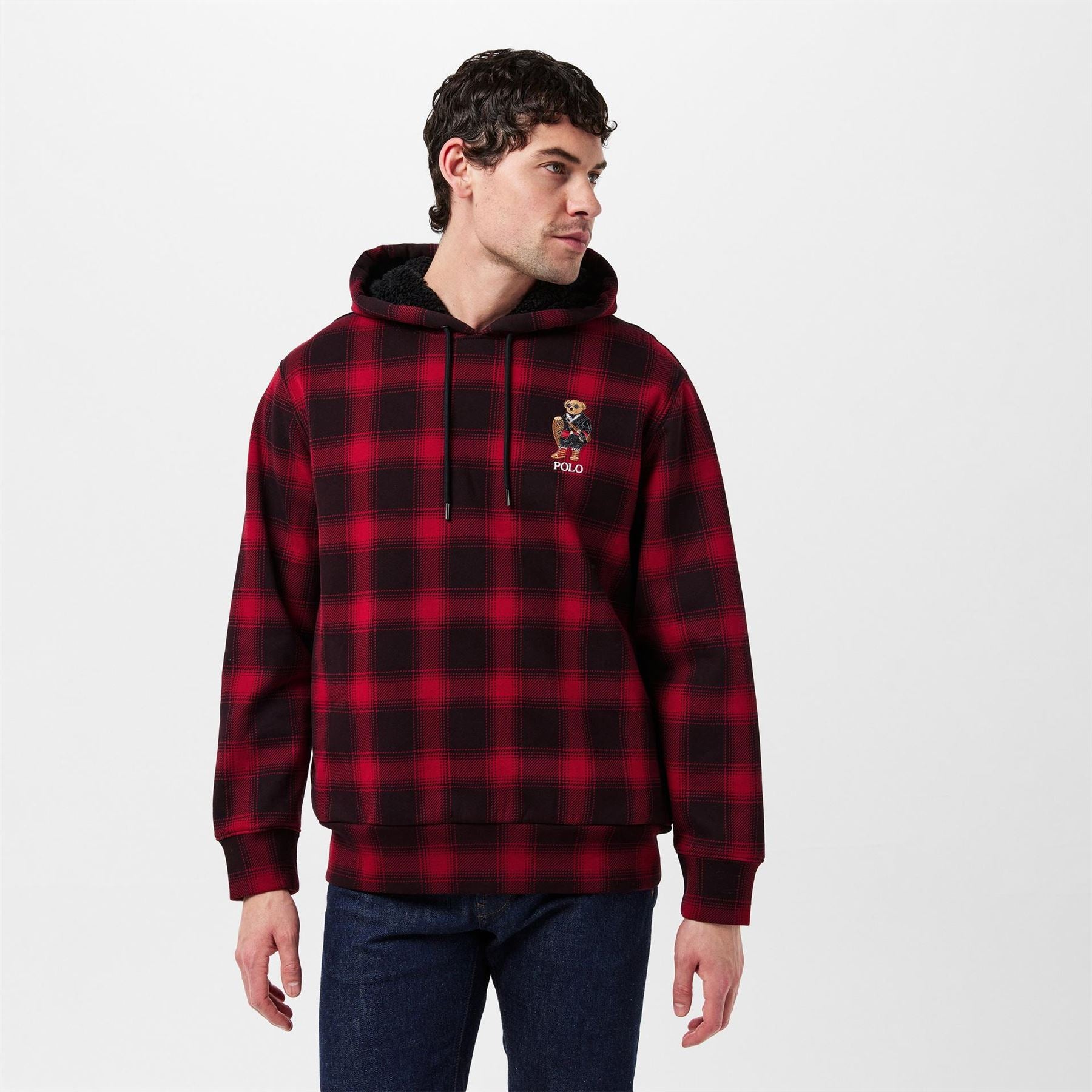 Polo Ralph Lauren Embroidered Teddy Bear Hooded Long Sleeve Sweatshirt