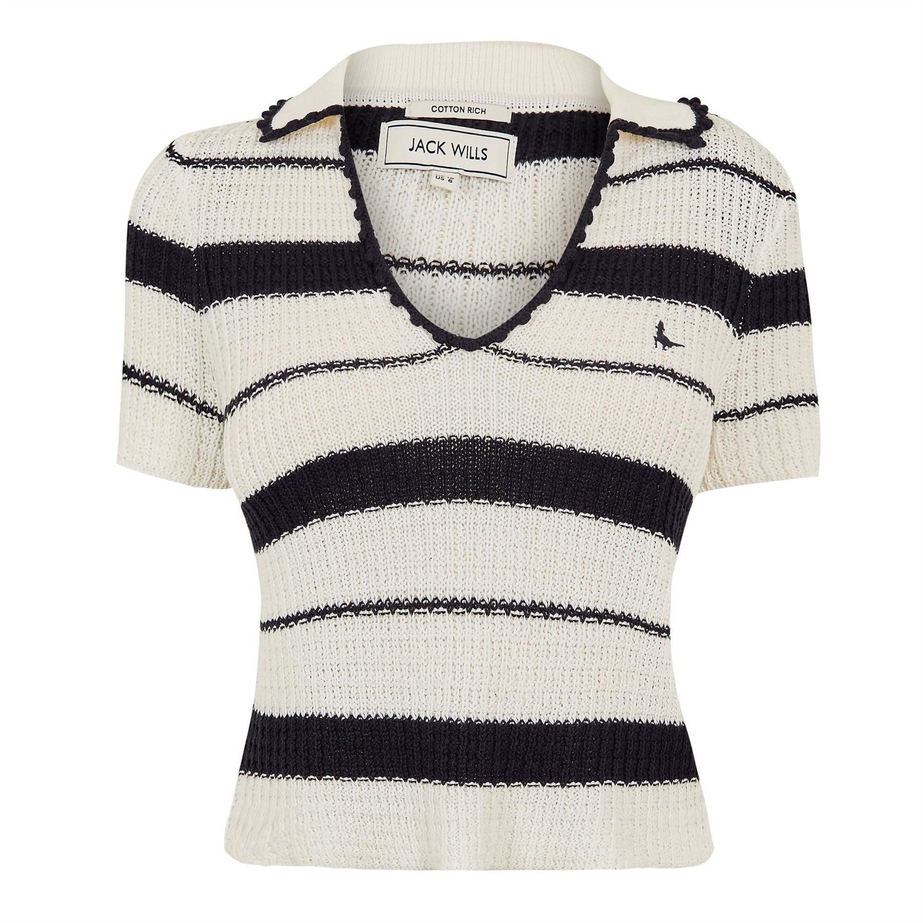 Jack Wills Knitted Short Sleeve Polo Shirt