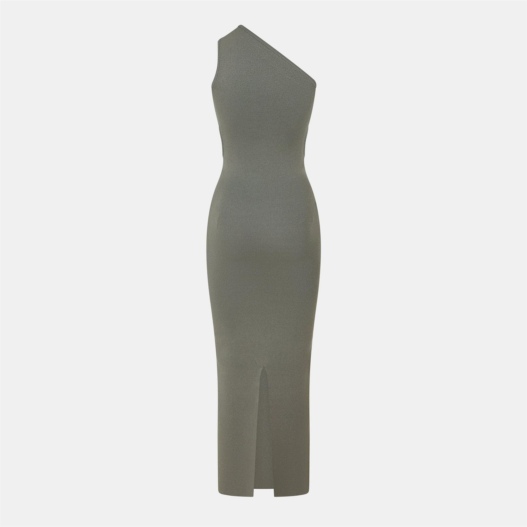 Jack Wills Knitted Asymmetric Cut Out Midi Dress