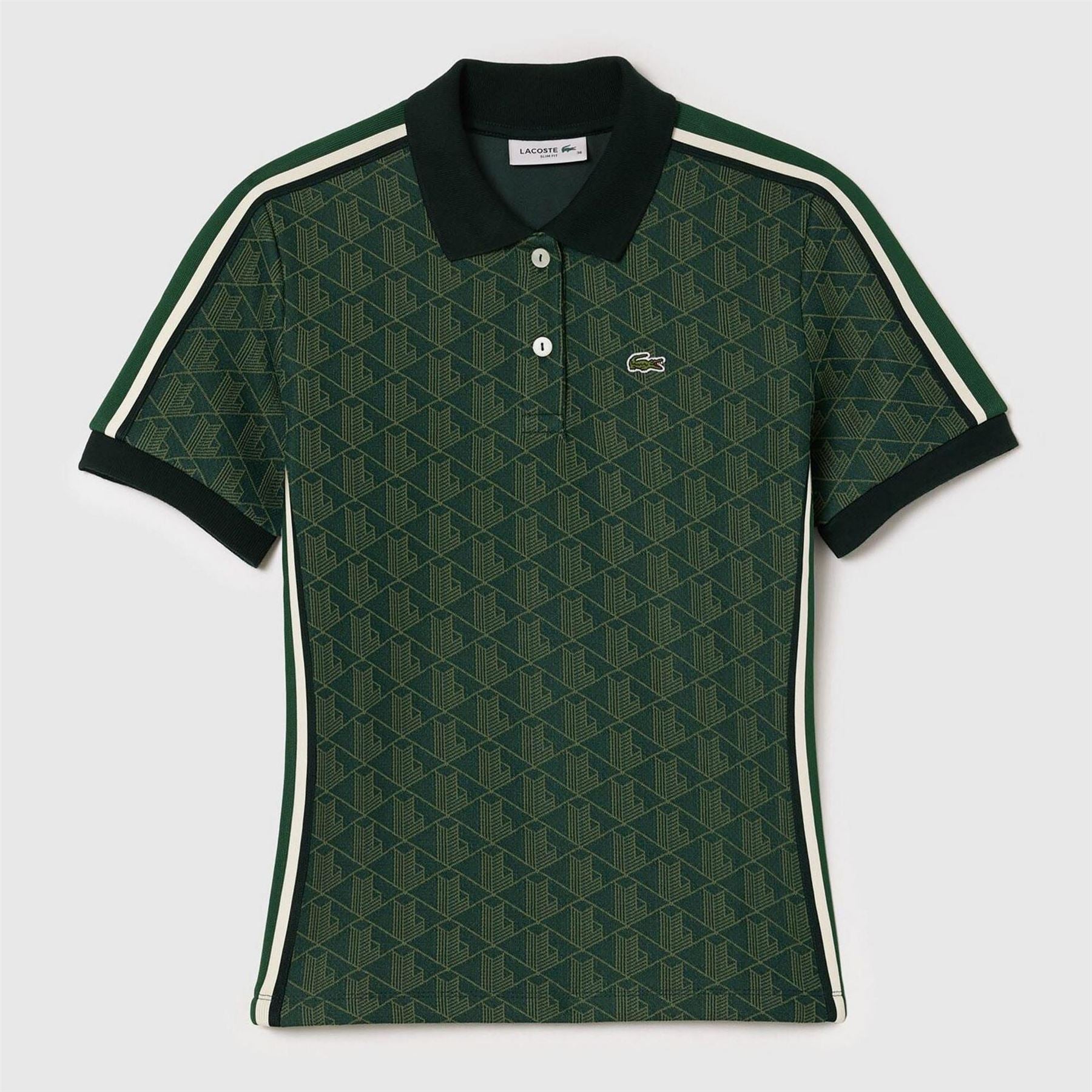 Lacoste Fit Monogram Jacquard Polo Shirt