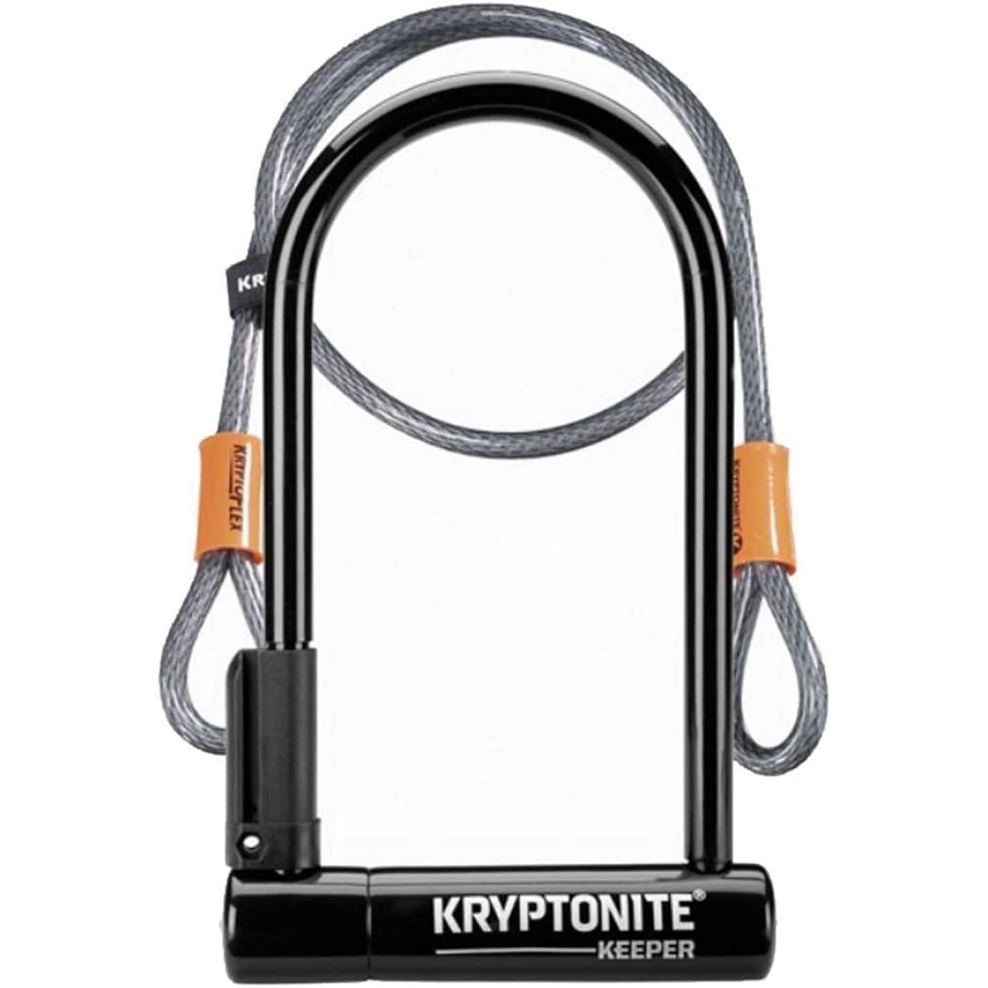 Kryptonite Keeper U Lock With 4 Foot Kryptoflex Cable