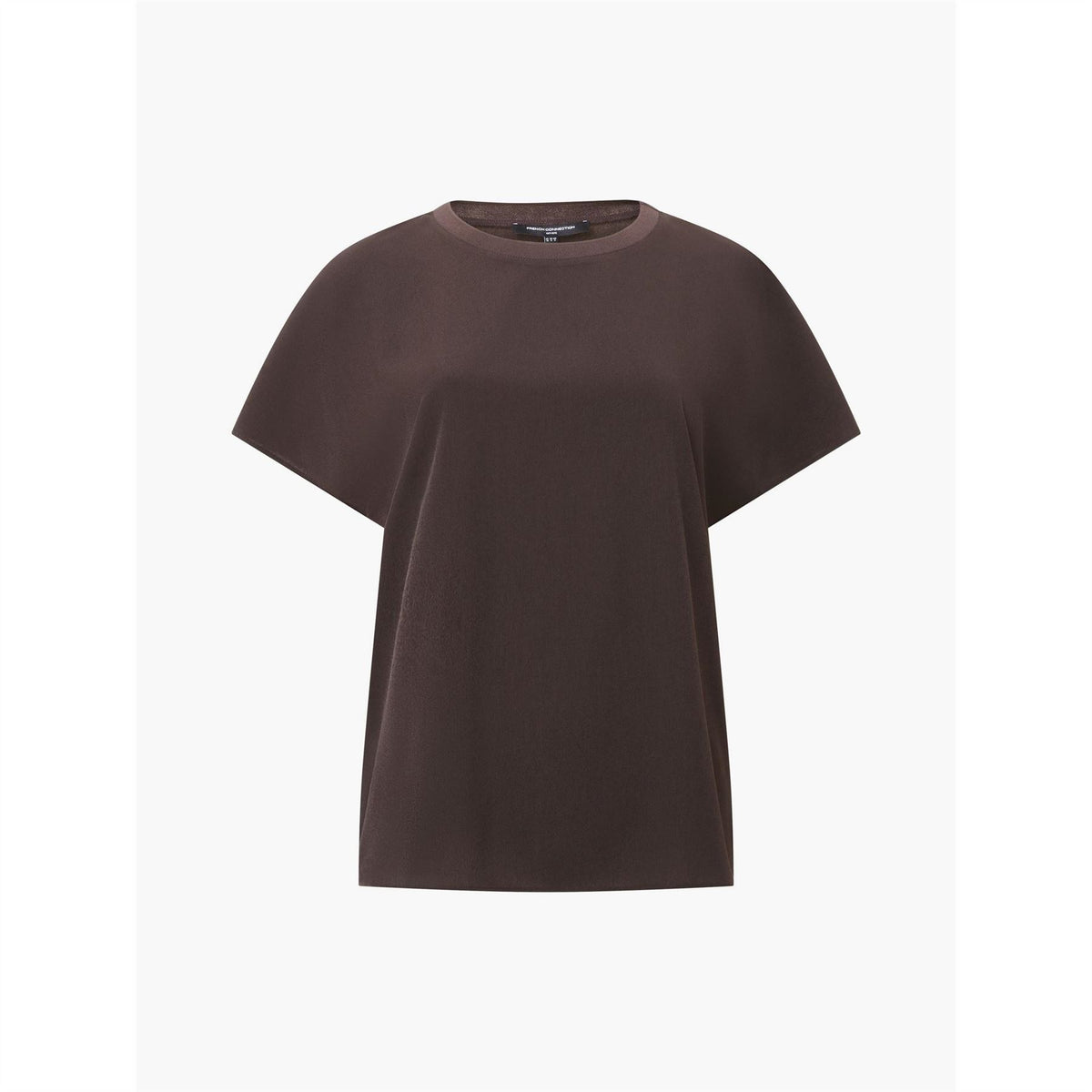 French Connection Crepe Crew Neck Regular Fit T-Shirt