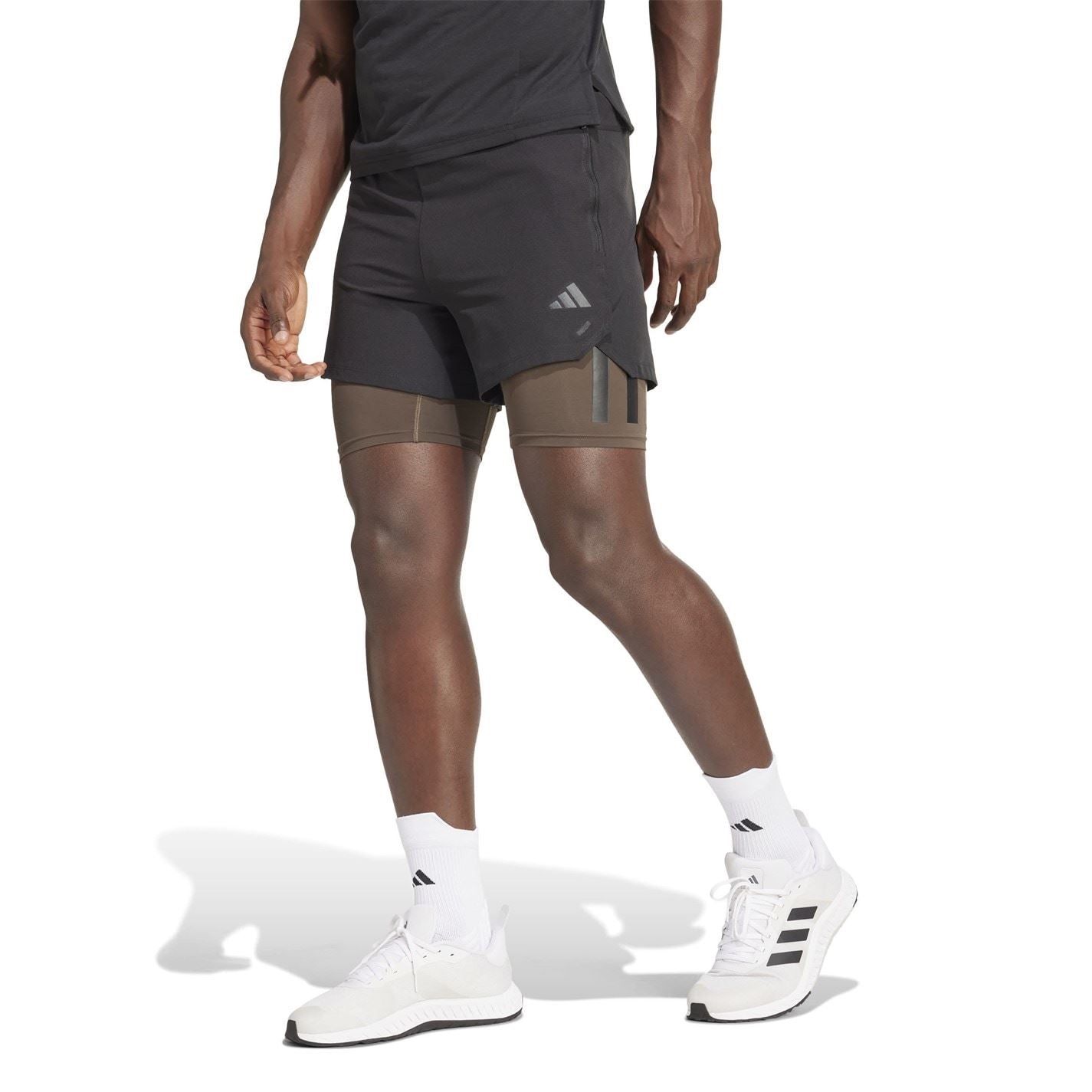 adidas Mens Power Workout Two In One Shorts
