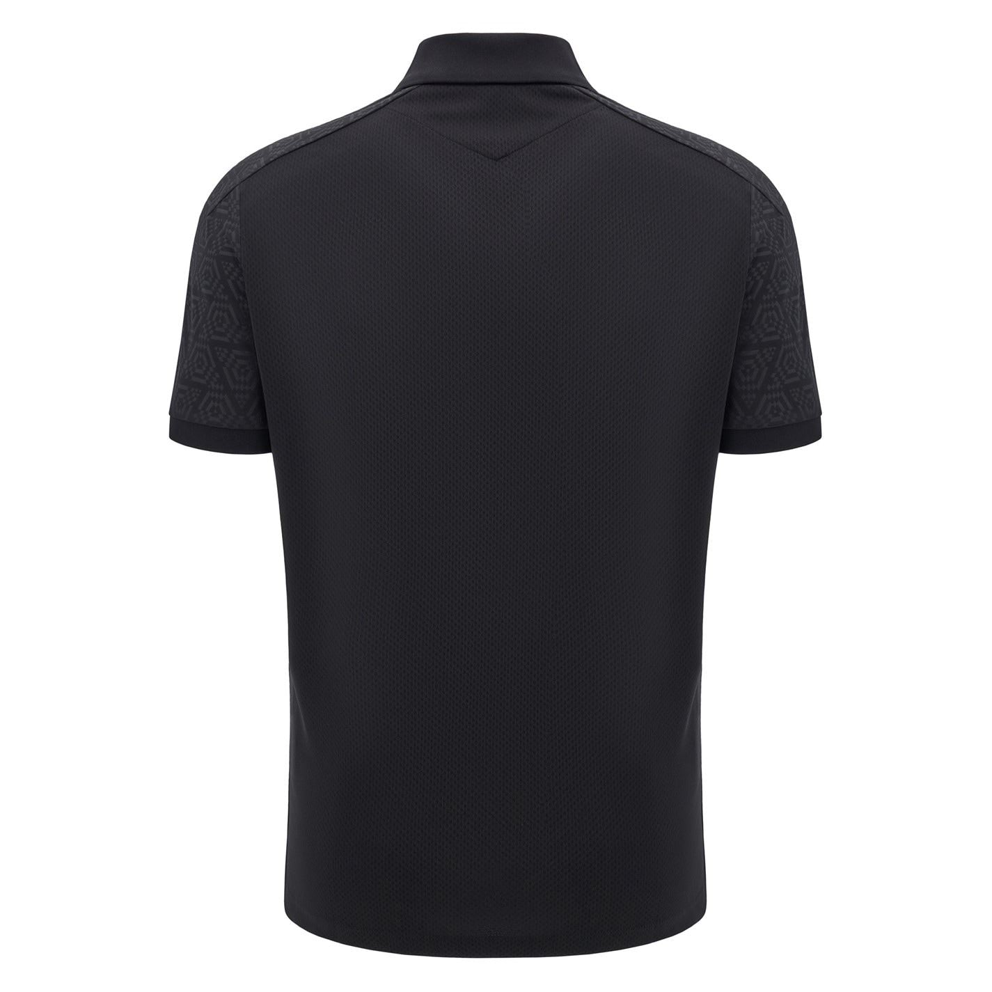 Macron Wales Rugby Travel Polo Shirt 2024 Adults