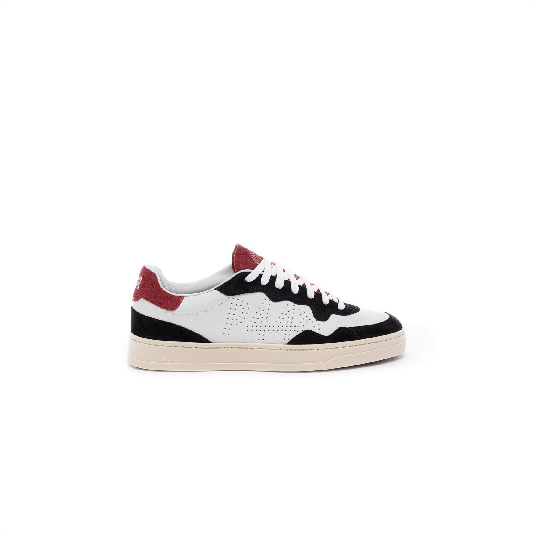 P448 Bali Rosso Lace-Up Court Trainers