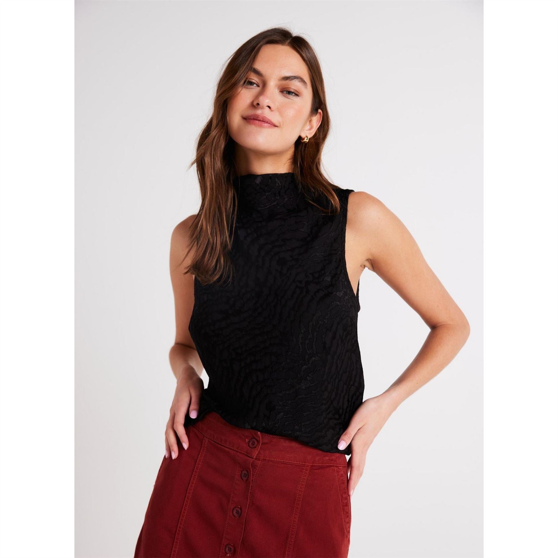 Bella Dahl Cowl Neck Regular Fit Tank