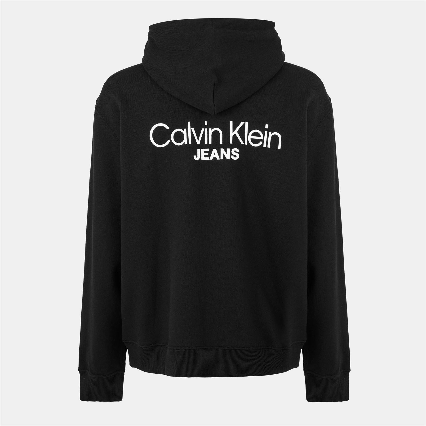 Calvin Klein Jeans Back Print Hooded Neck Long Sleeve Top