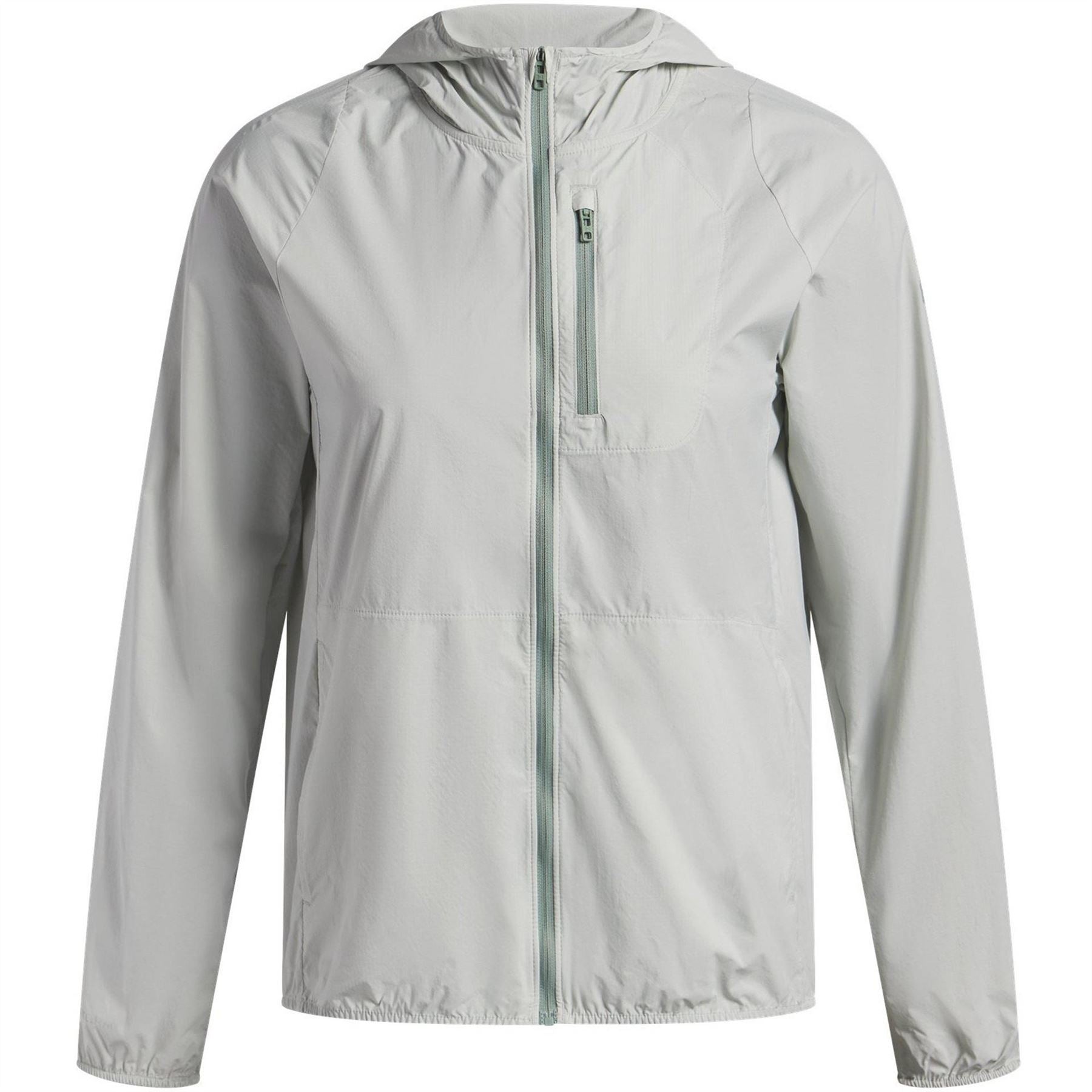 Under Armour Launch Solid Patterned Hooded Running Jacket with Chest Pocket