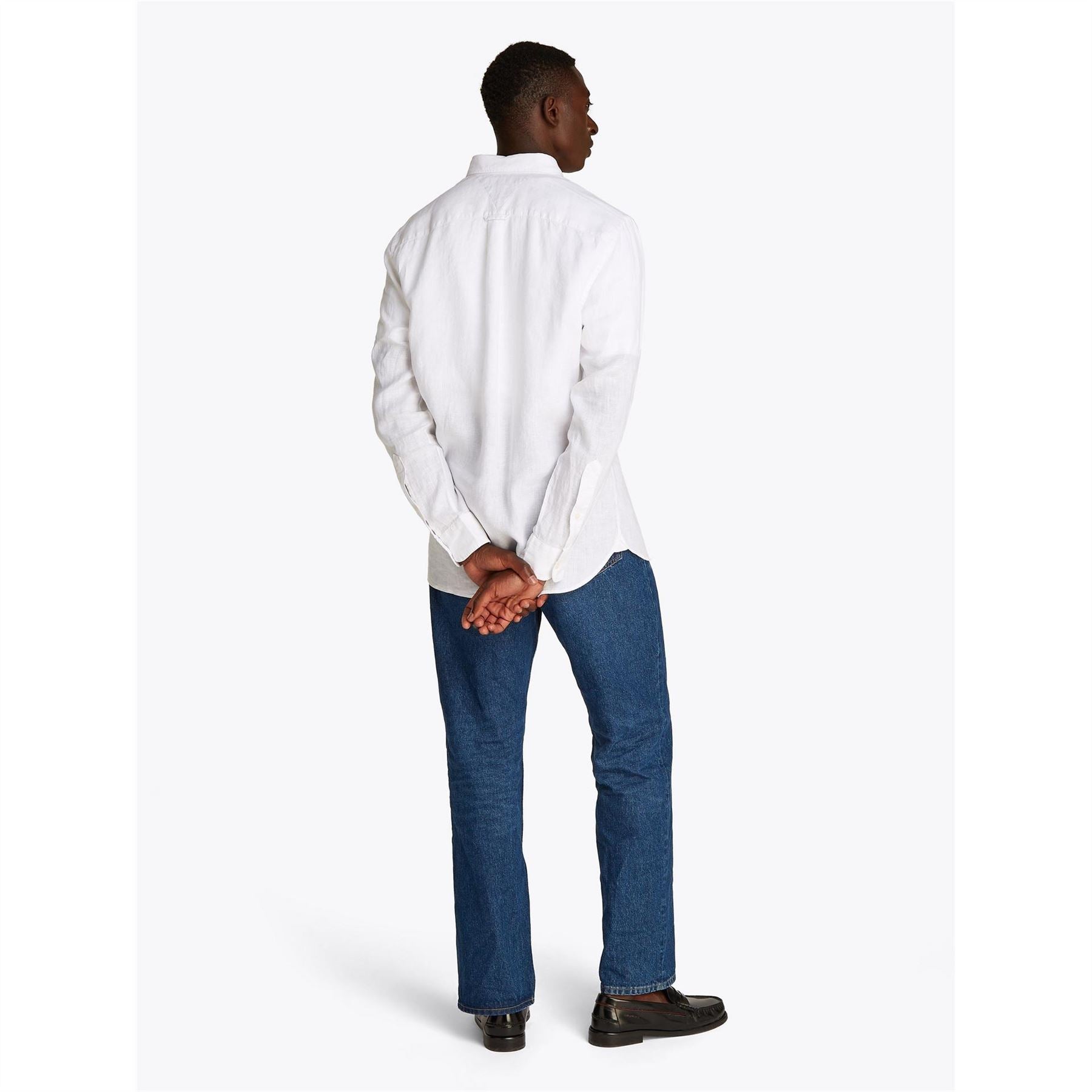 Tommy Hilfiger Pigment Dyed Long Sleeve Plain Shirt