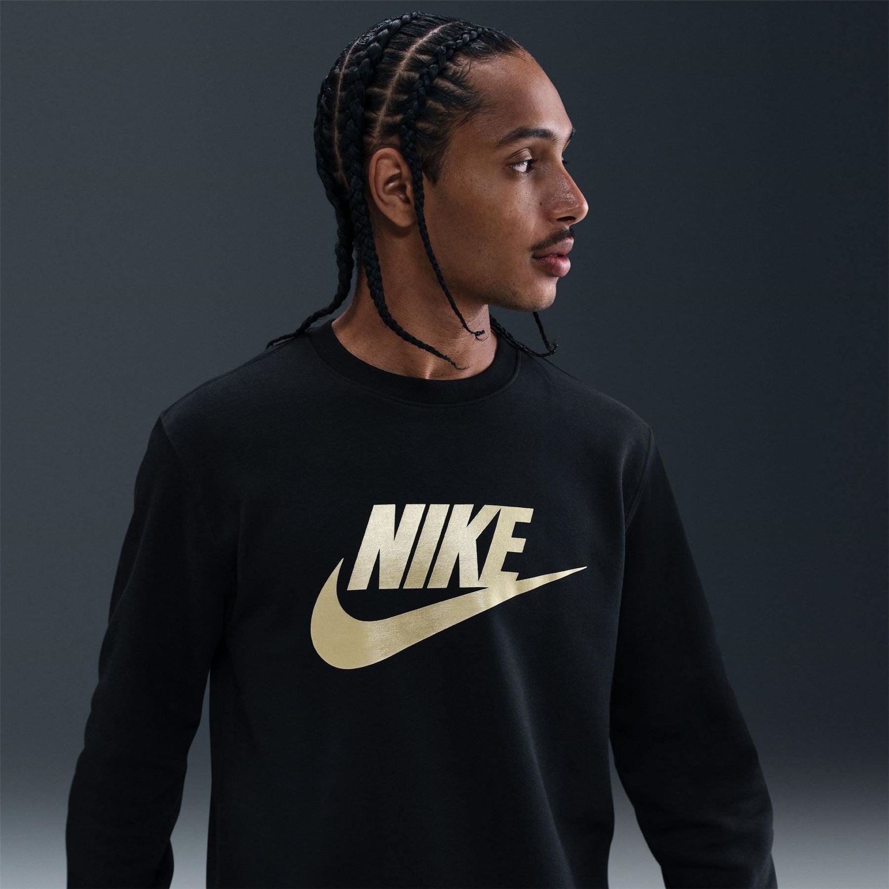 Nike Crew Neck Long Sleeve Jersey Sweatshirt
