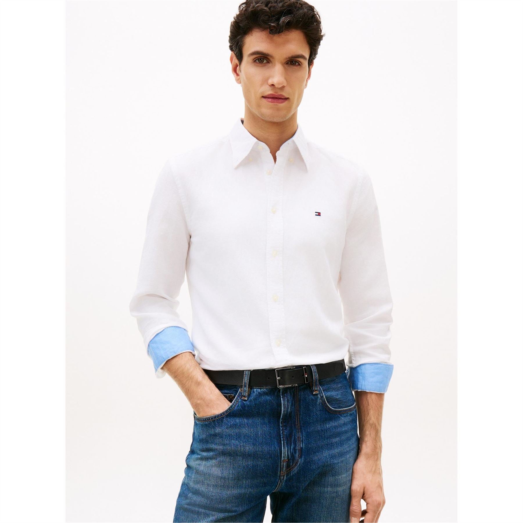 Tommy Hilfiger Linen Ls Shirt Sn63