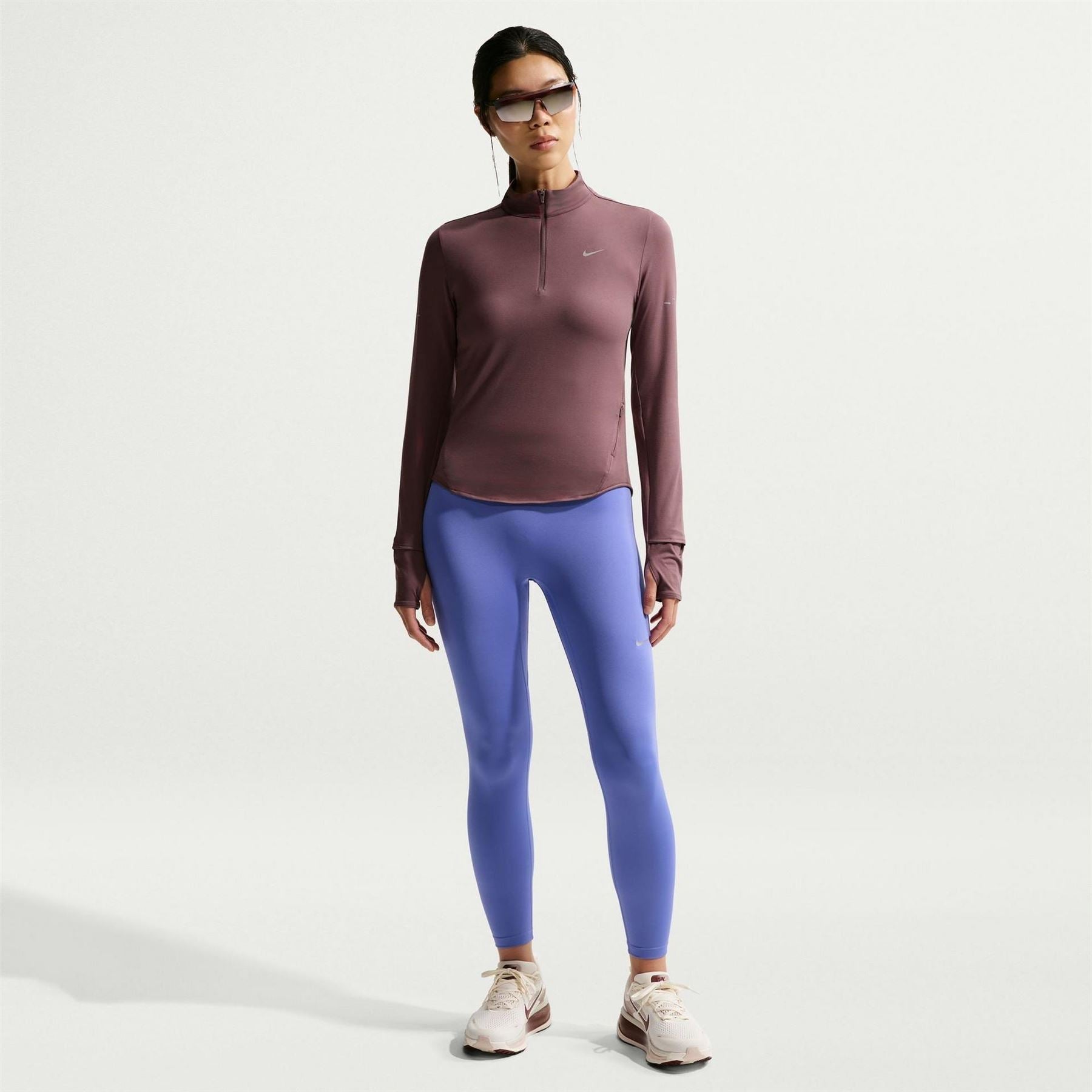 Nike Womens Swift 1 4 Zip Running Top