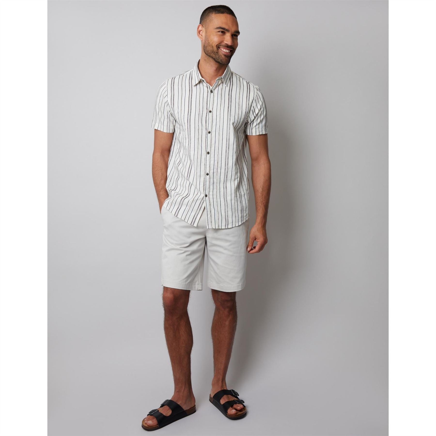 Threadbare Brownhill Regular Fit Short Sleeve Shirt