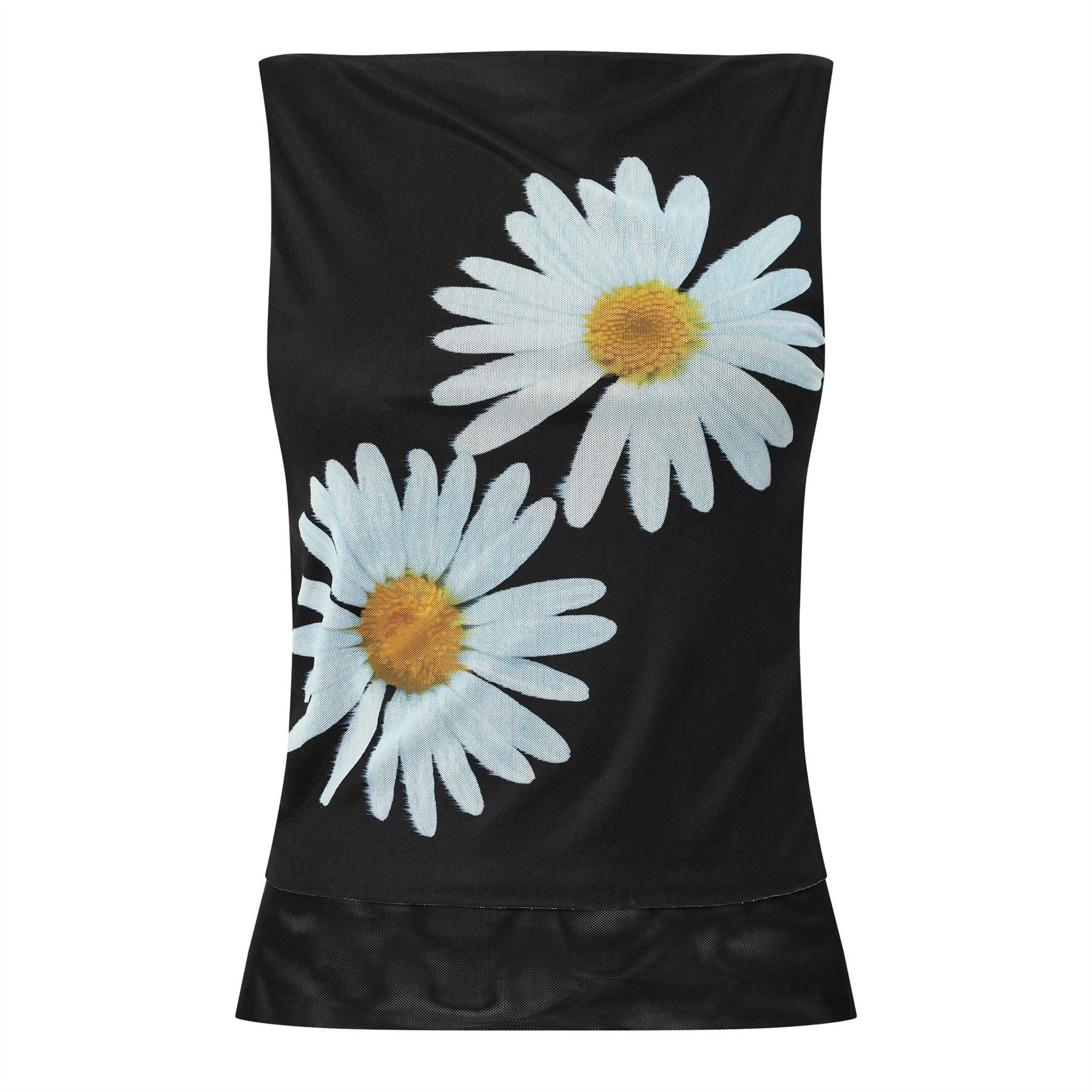 House Of Sunny Daisy Layer Mesh Top