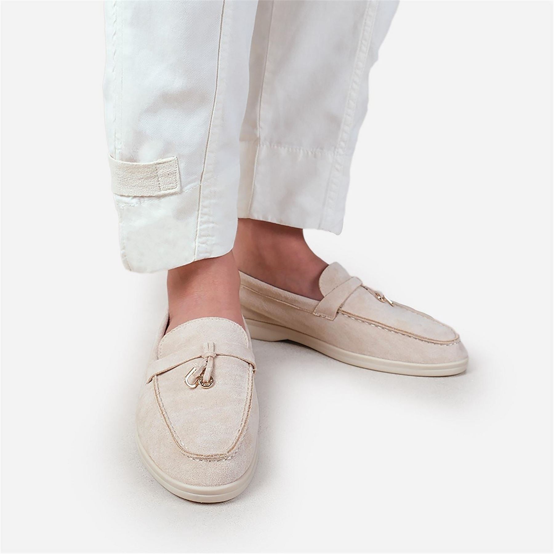 Wheres That From Pegasus Faux Suede Loafer Ladies