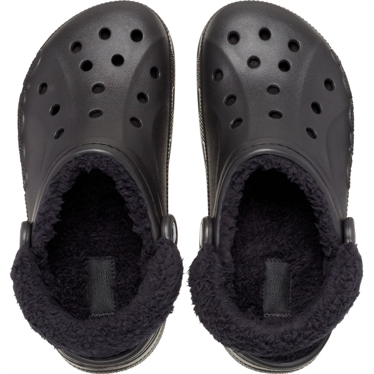 Crocs Baya Lined Fuzz Strap Mule Slippers