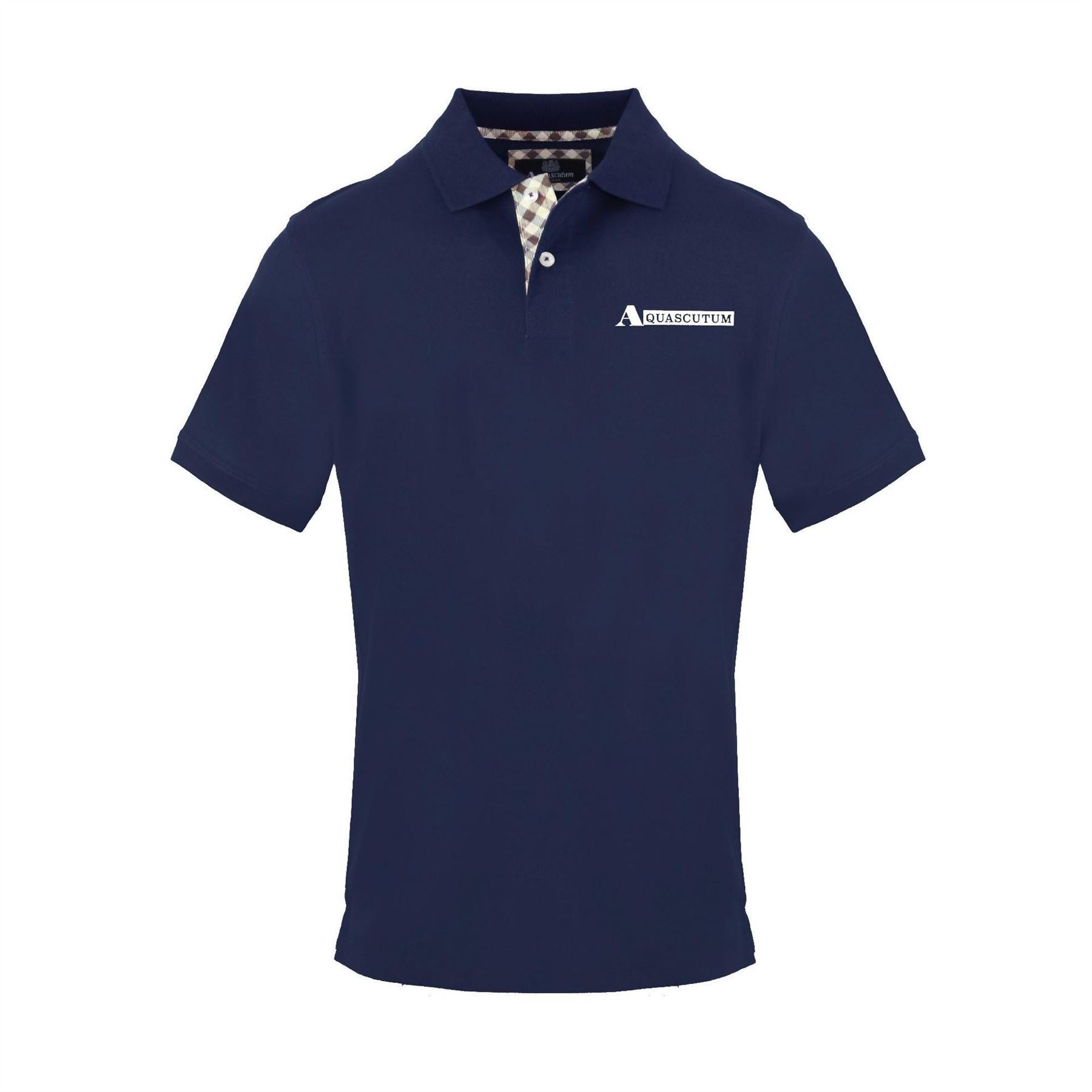 Aquascutum Collared Neck Short Sleeve Polo Shirt