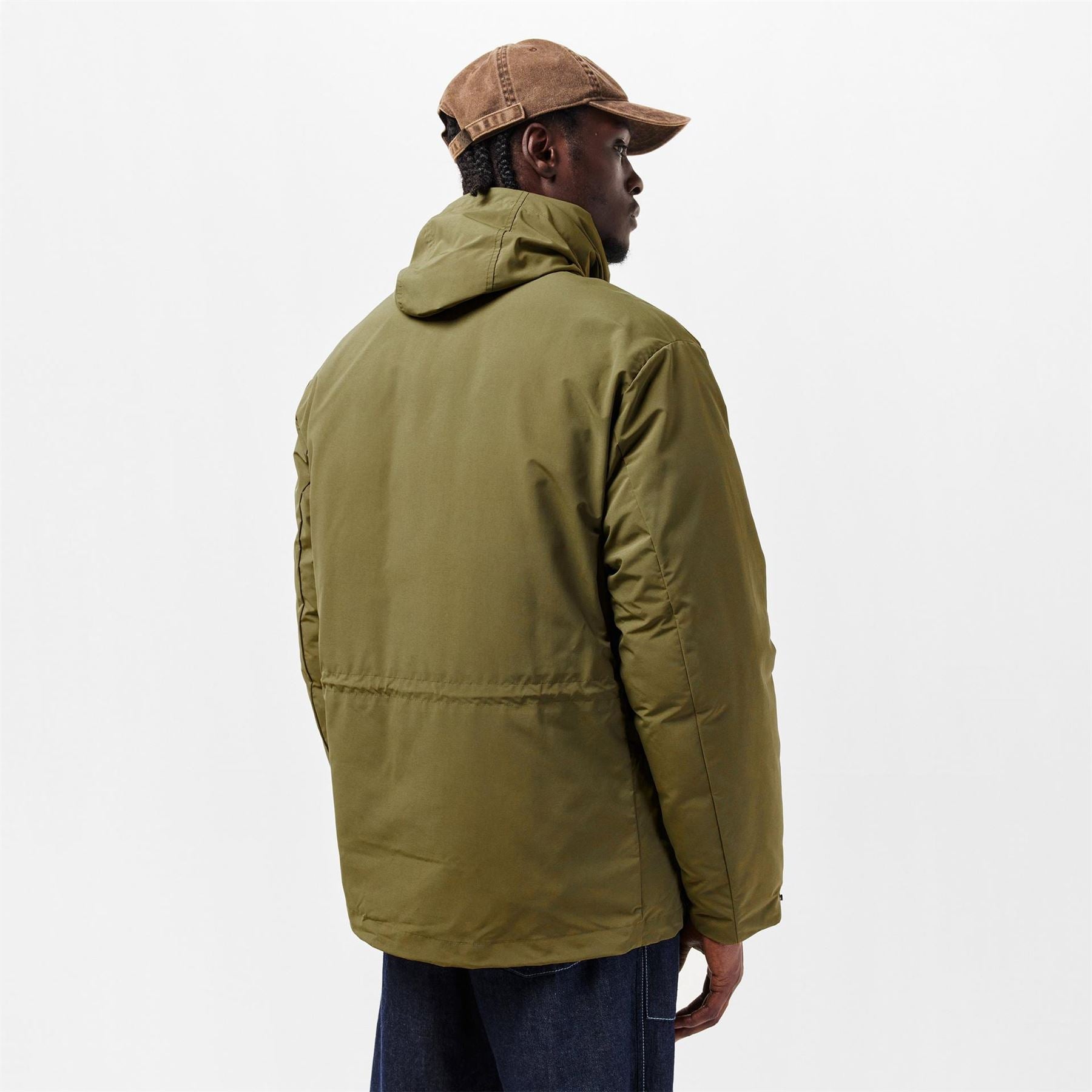 CP Company Goggle Solid Patterned Hooded Snap Button Softshell Jacket
