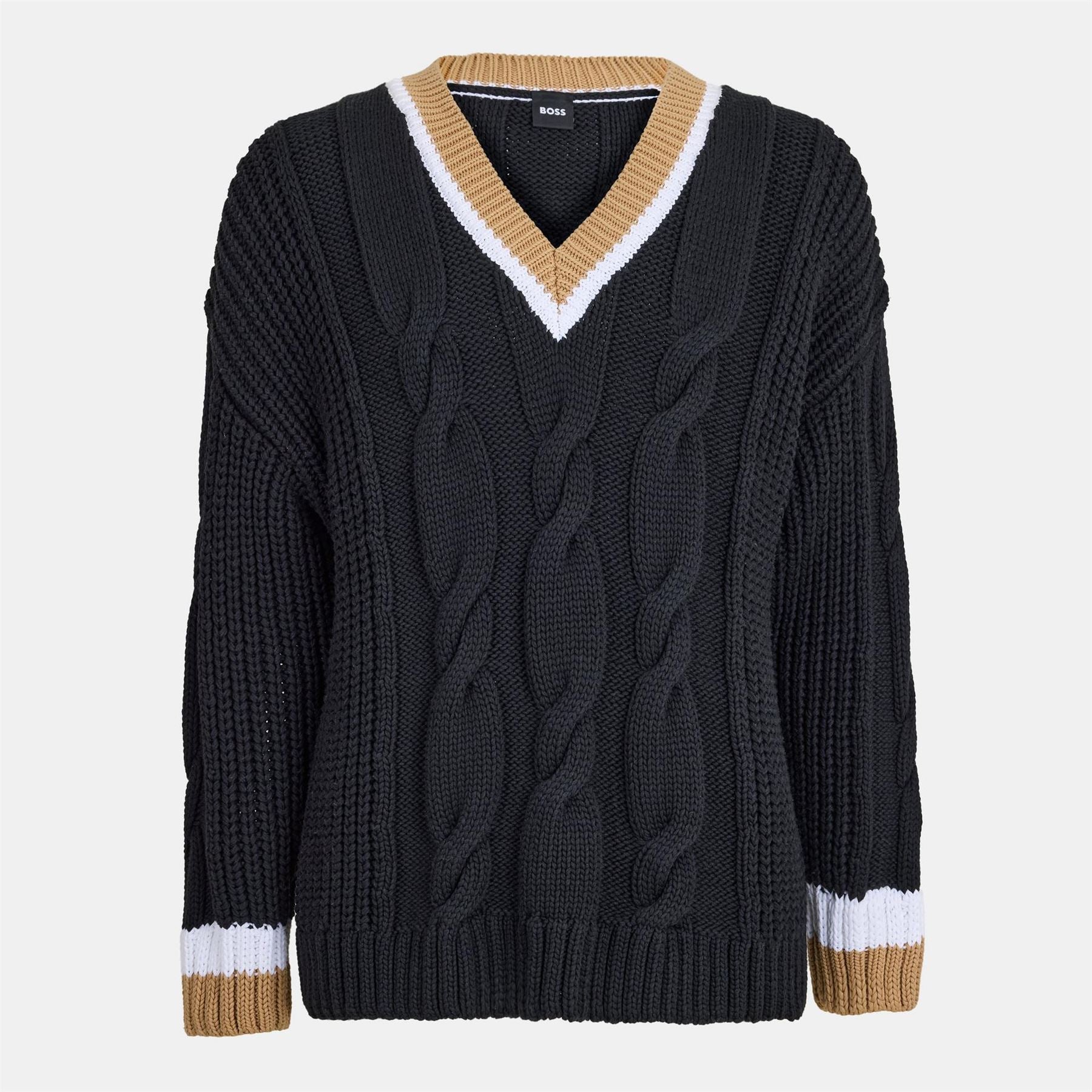 Boss V-Neck Long Sleeve Regular Fit Sweater