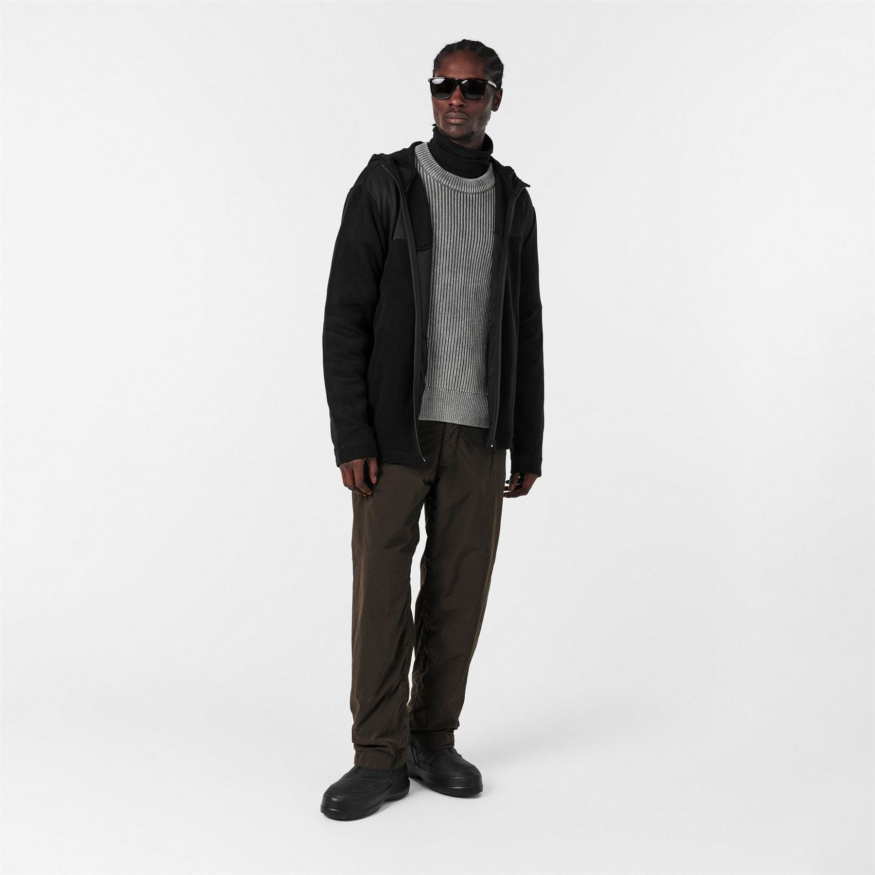 Rains Sintra Hooded Neck Solid Patterned Full Zipper Jacket