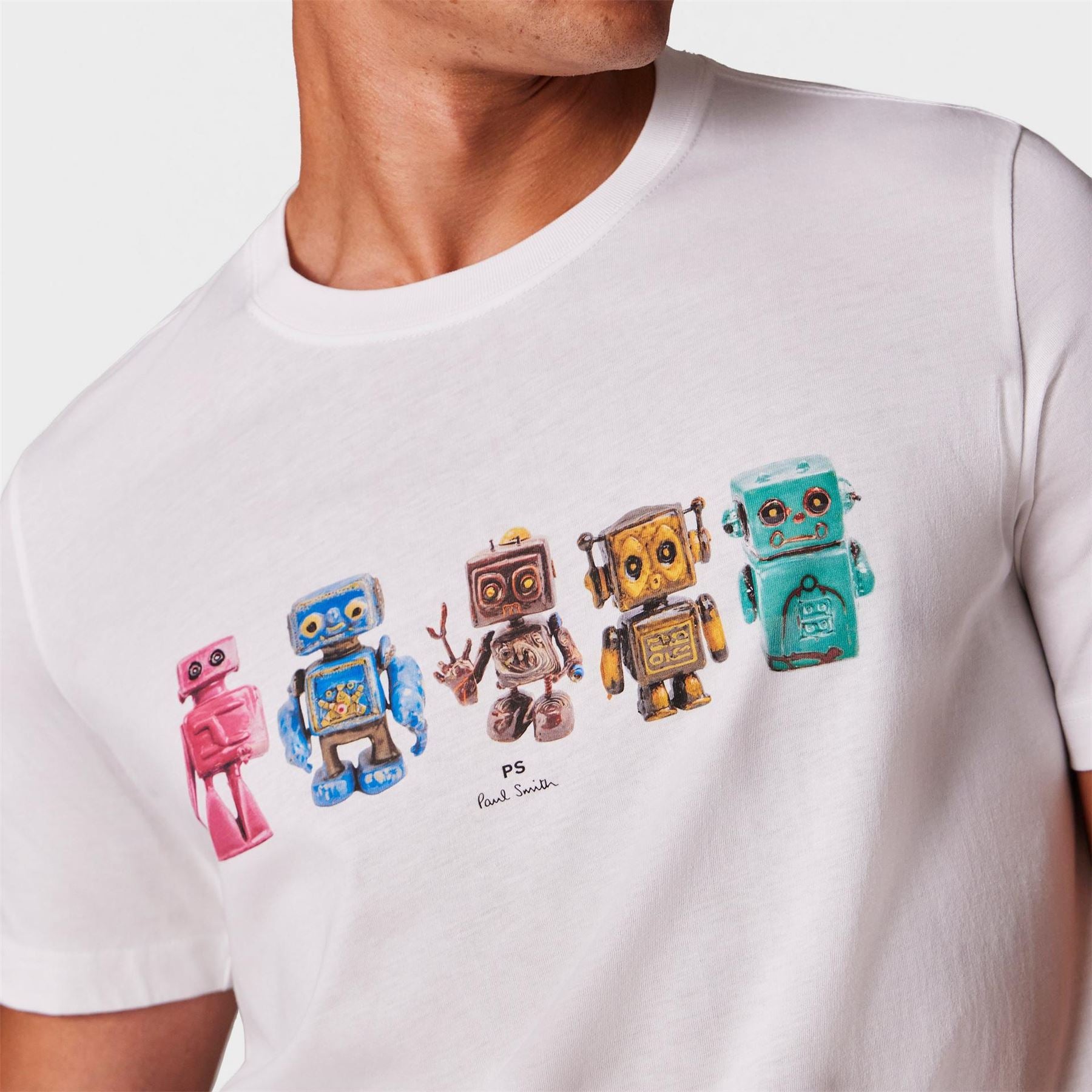 PS Paul Smith Robot Graphic Print T Shirt