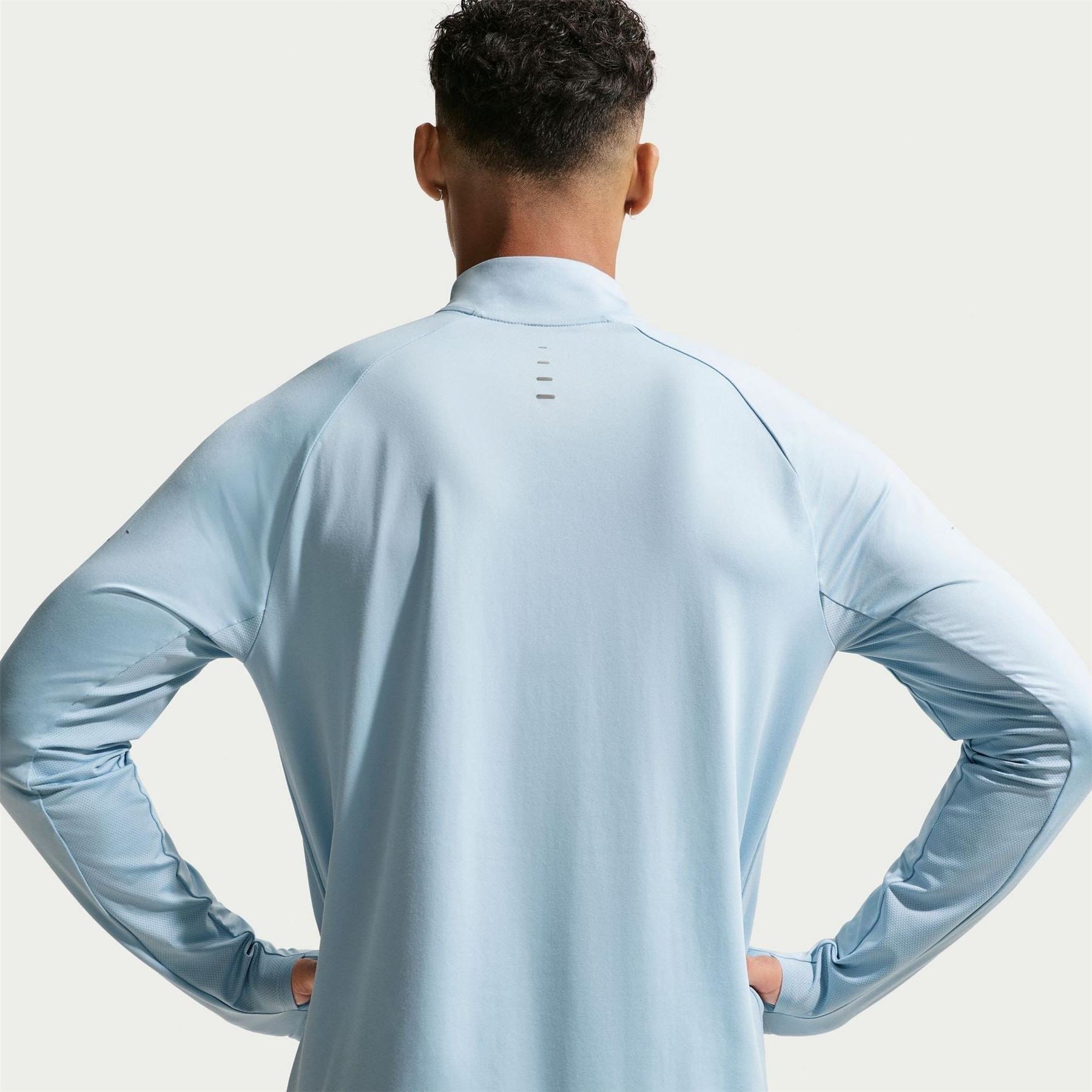 Nike Stride Zip Neck Regular Fit T-Shirt