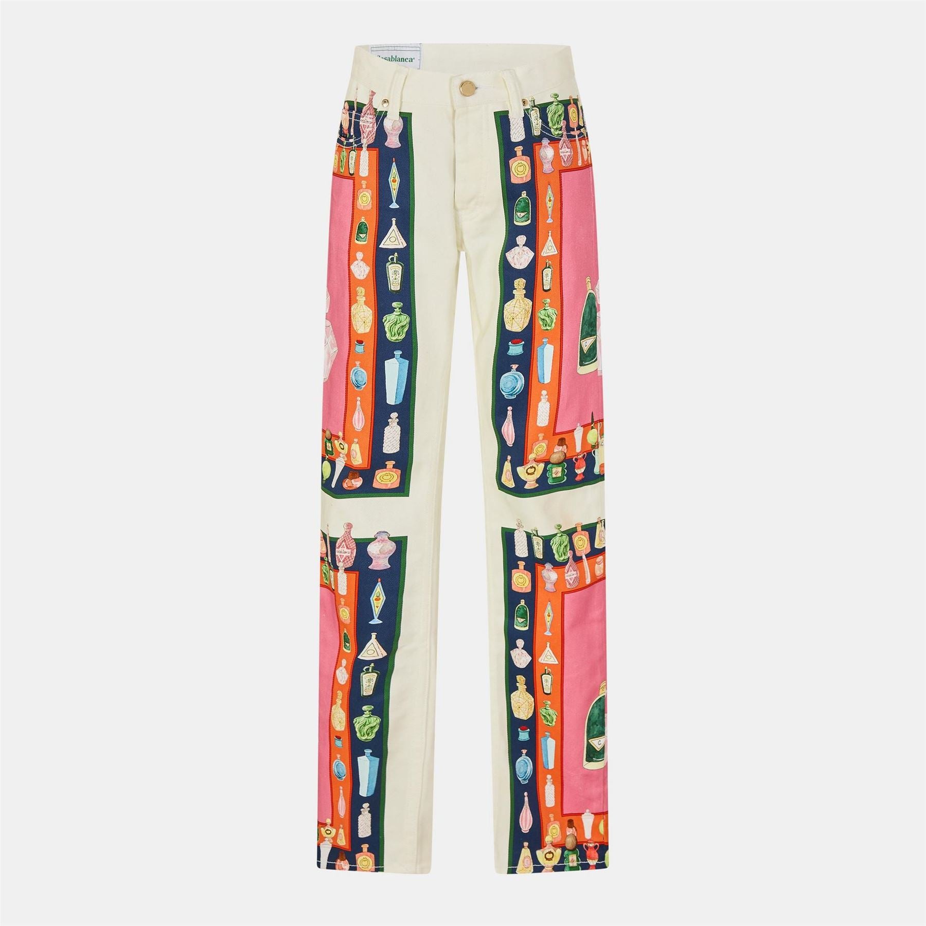 Casablanca Casa Printed Straight Leg Jeans