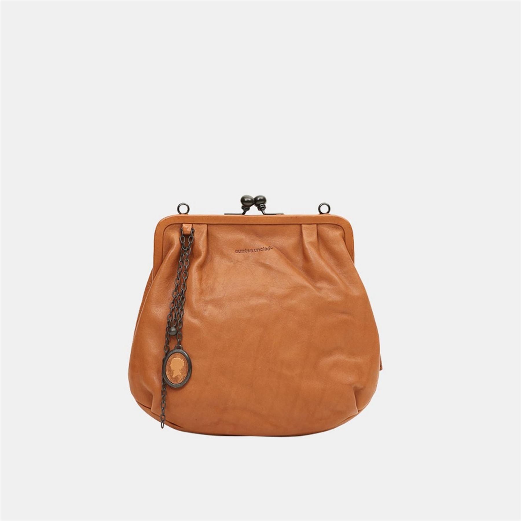 Aunts and Uncles Round Shape Cross Body Bag with Chain Charm
