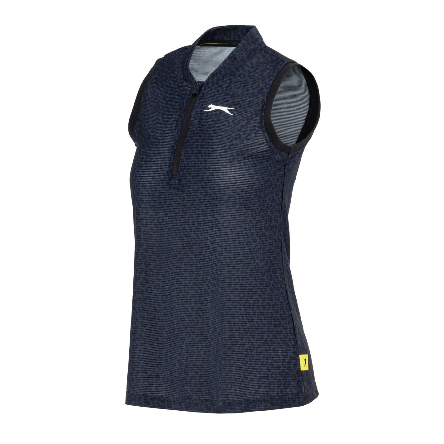 Slazenger Zip Sleeveless Polo