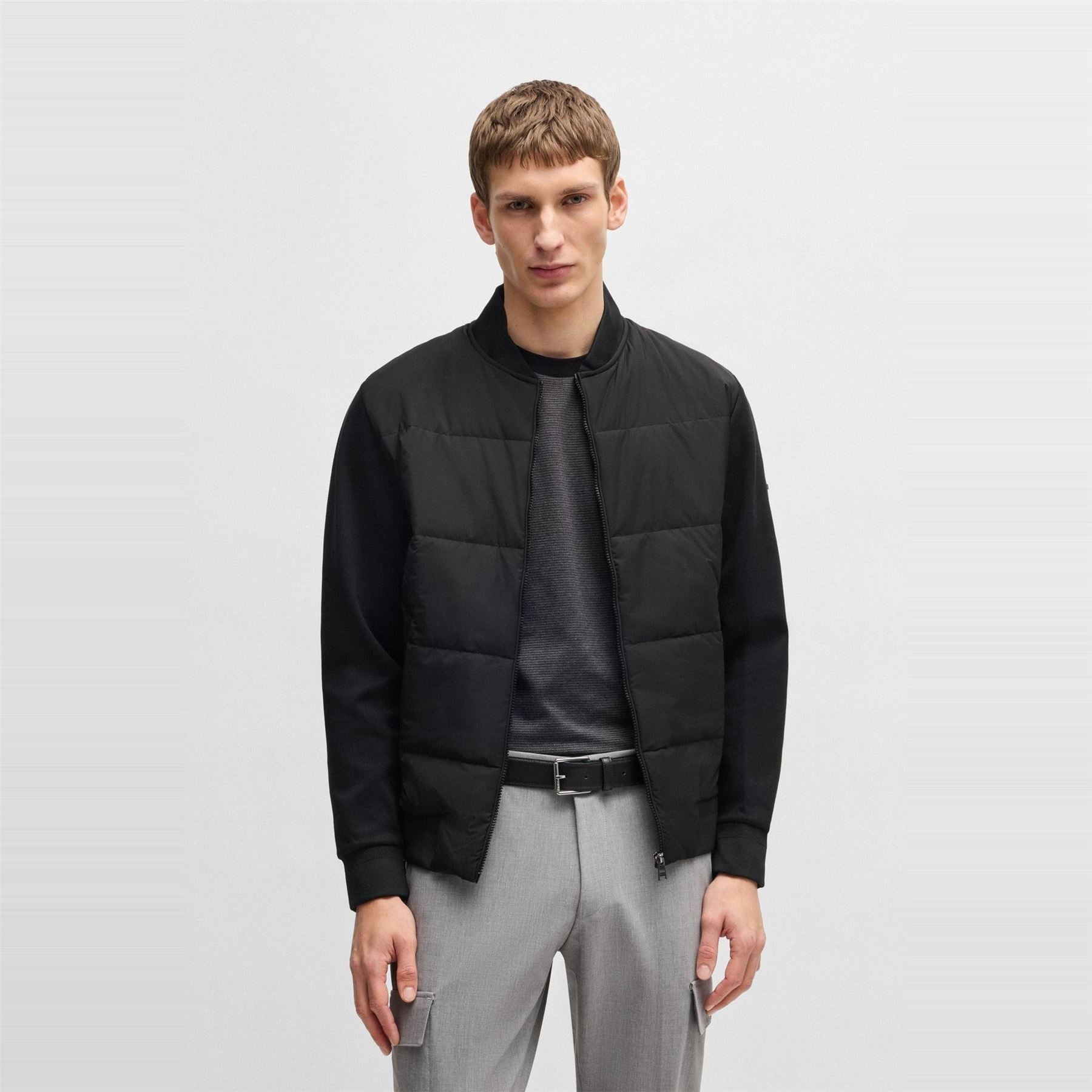 Boss Hbb Skiles100 Full Zipped Sweatshirt, Padded Front, Pockets
