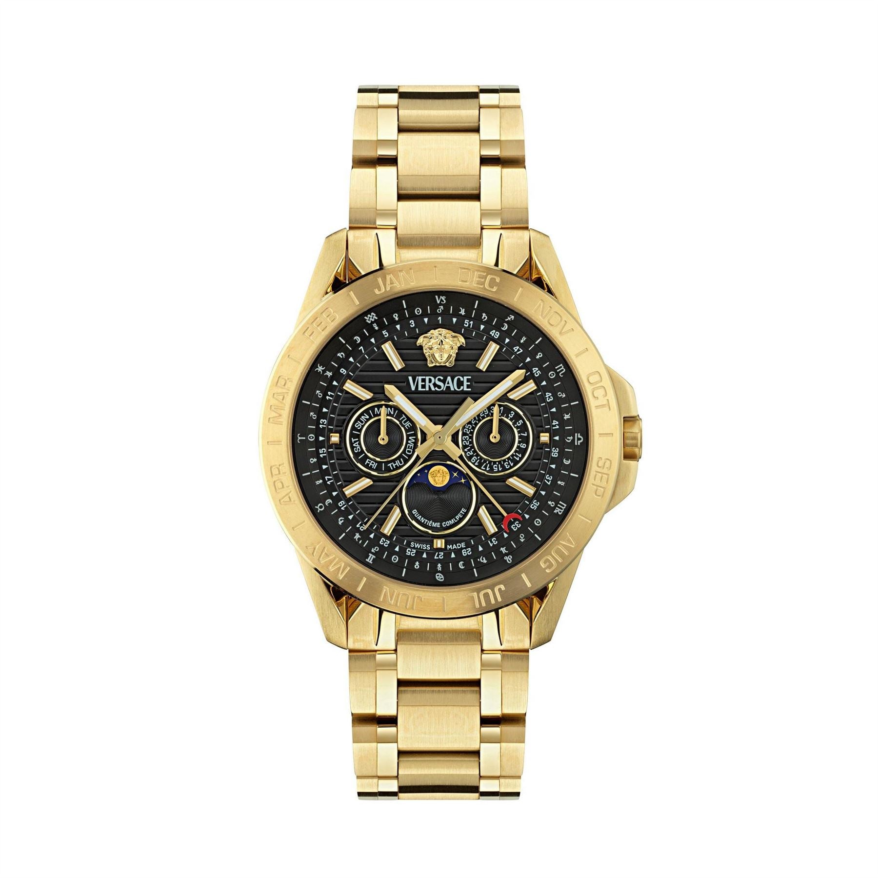 Versace Sn71 Steel Bracelet Strap Analogue Fashion Watch