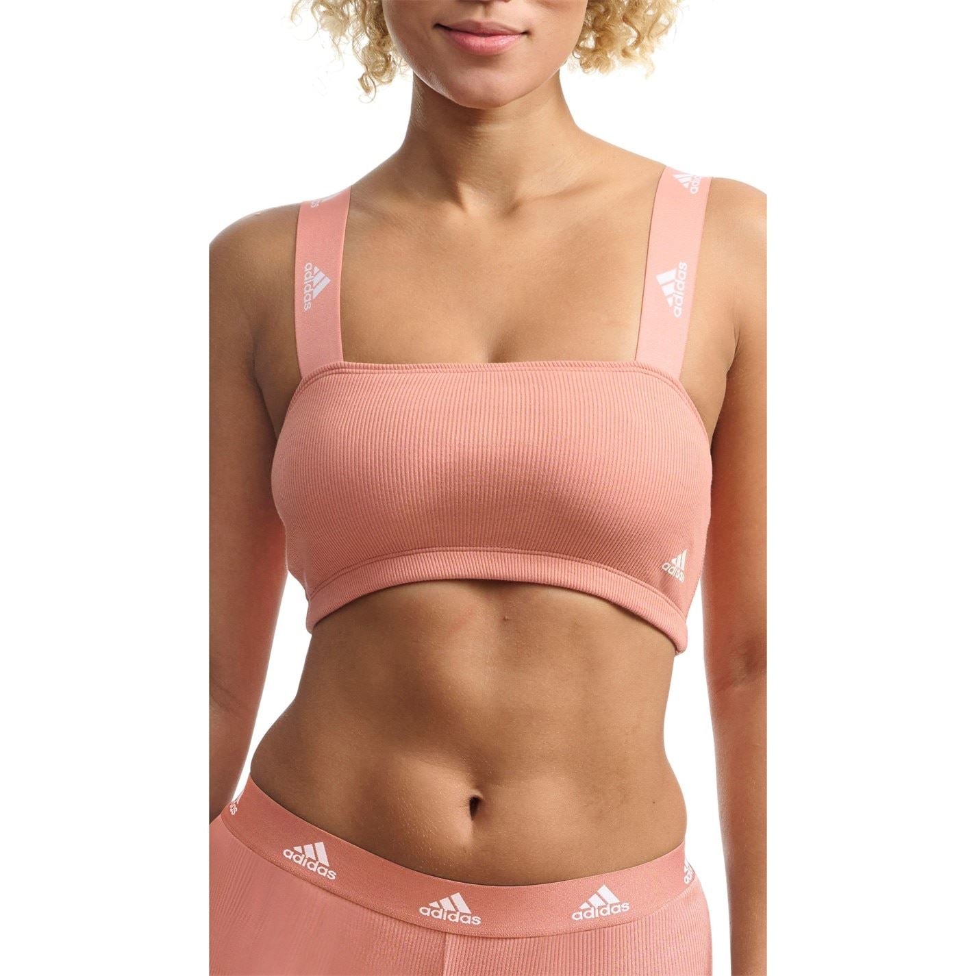 adidas Womens Ribbed Bandeau