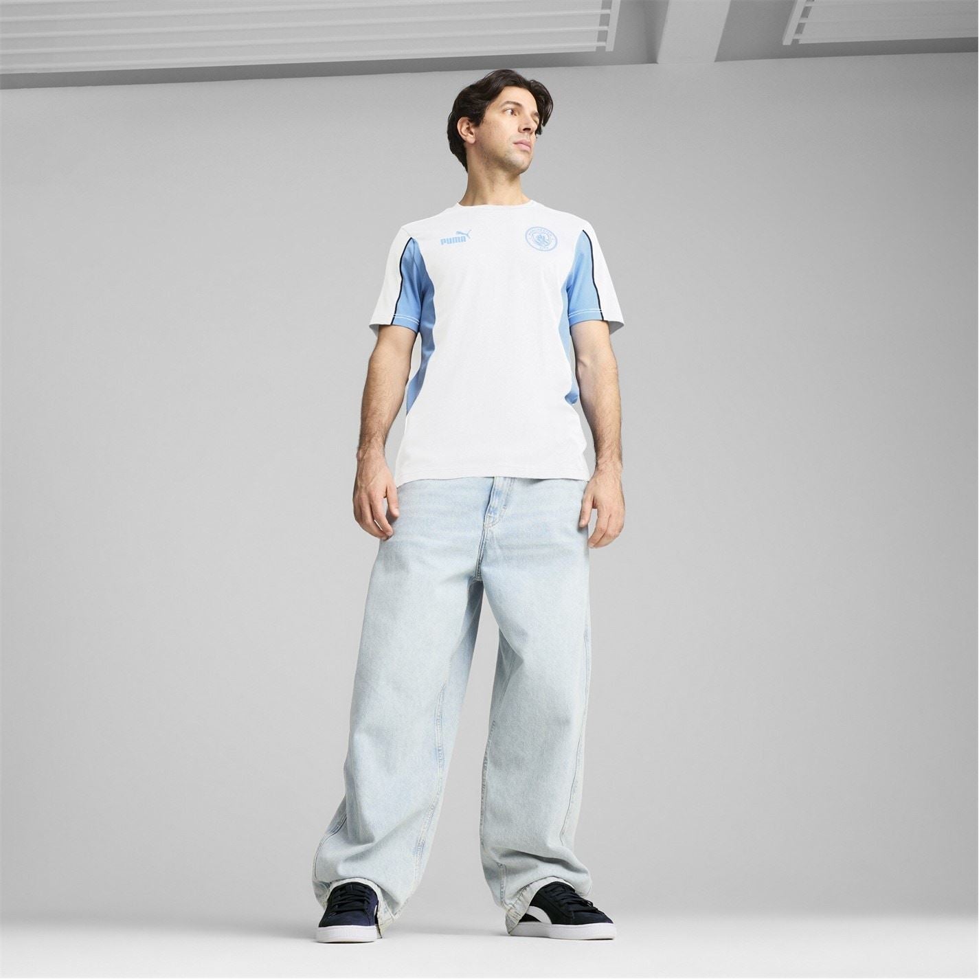 Puma Mens Manchester City Football Archive T-Shirt