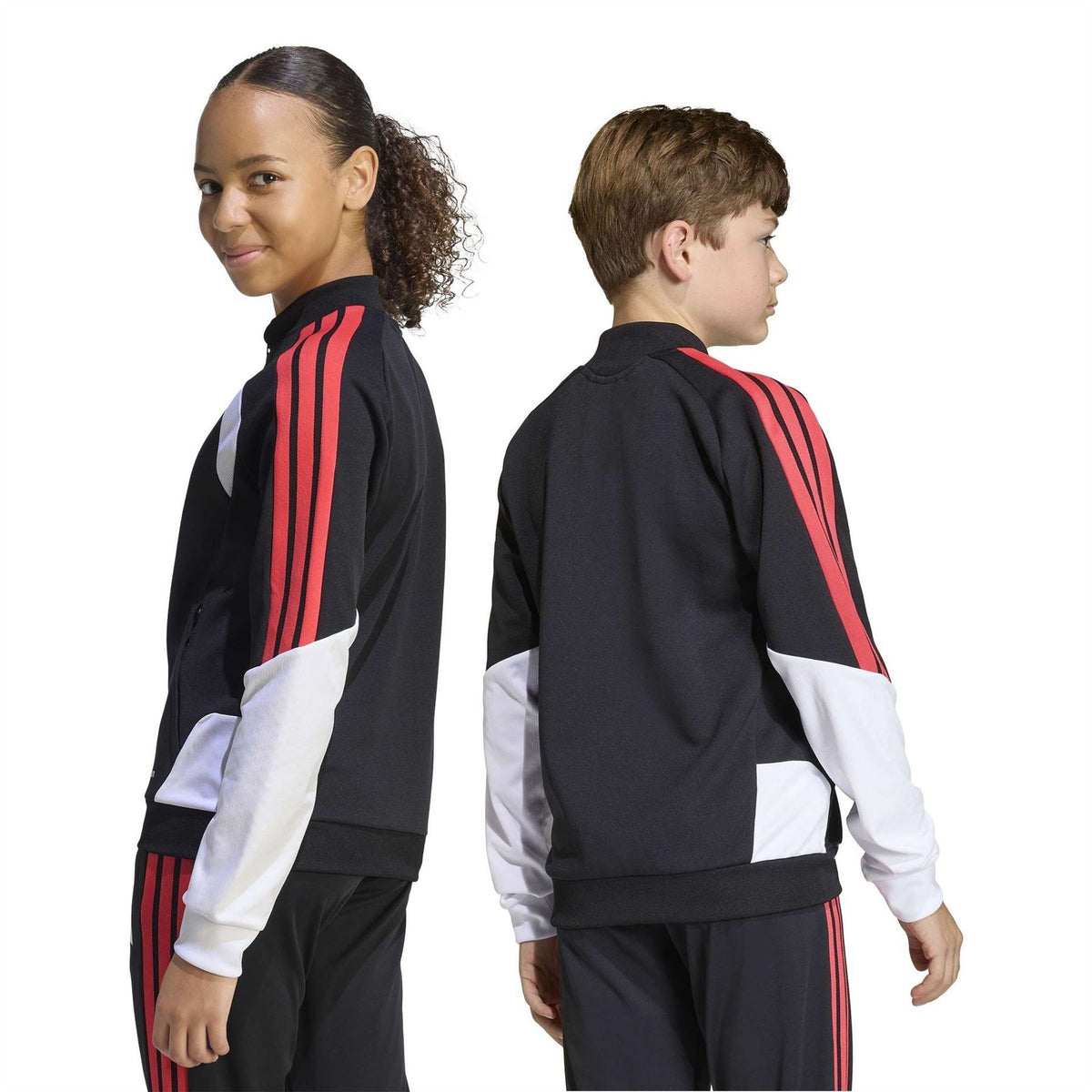 adidas Tiro26c Track Jacket with Three Stripes and Ribbed Cuff