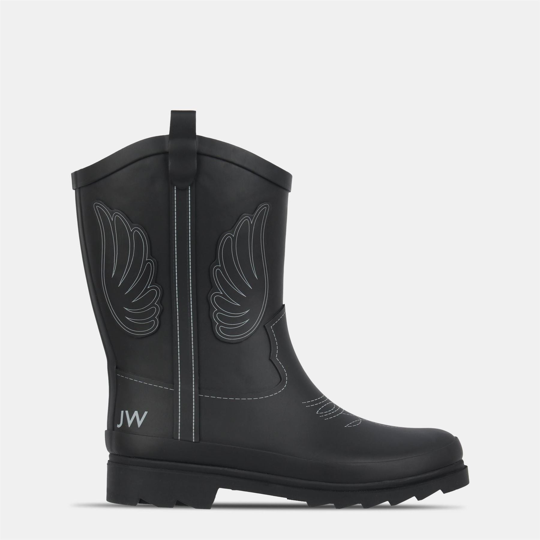 Jack Wills Cowboy Wellington Boots with Lug Sole