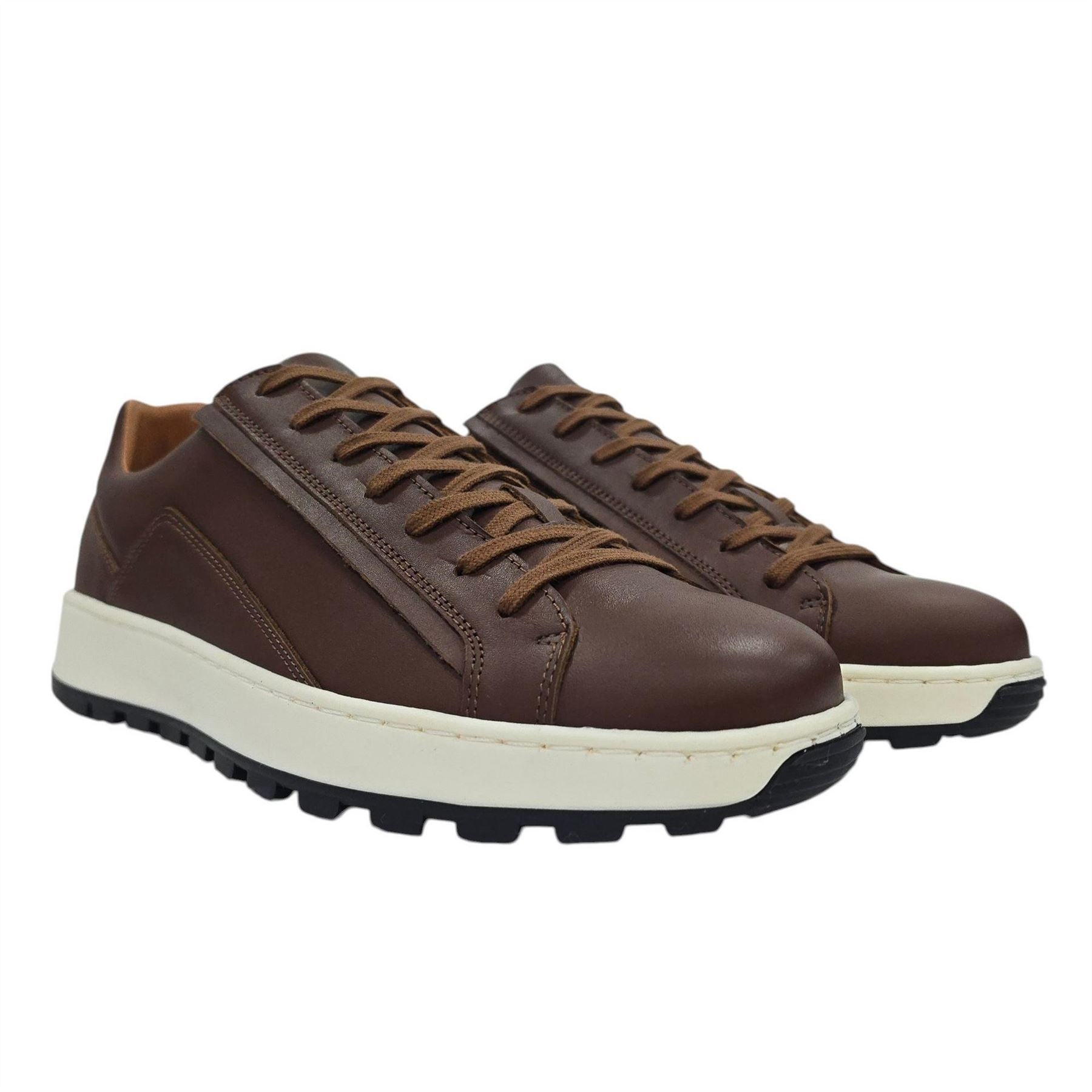 Deakins Gilmore Leather Lace Up Cloudfoam Low Top Trainers
