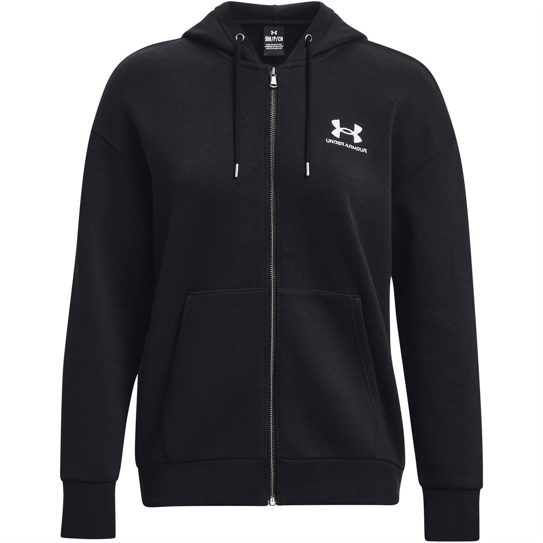 Under Armour Essential Solid Patterned Hooded Ribbed Cuff Sweat Jacket