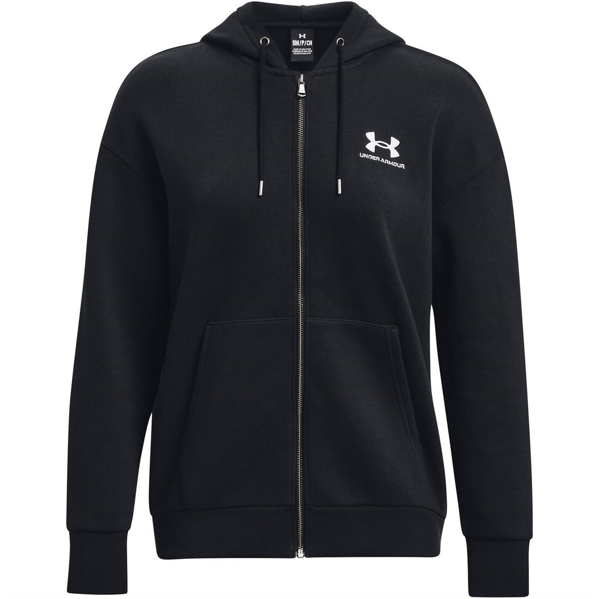 Under Armour Essential Solid Patterned Hooded Ribbed Cuff Sweat Jacket