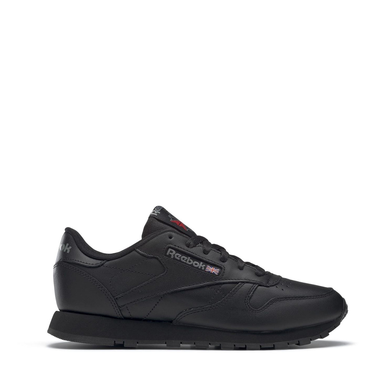 Reebok Classic Leather Lace-Up Trainers with Perforated Detailing