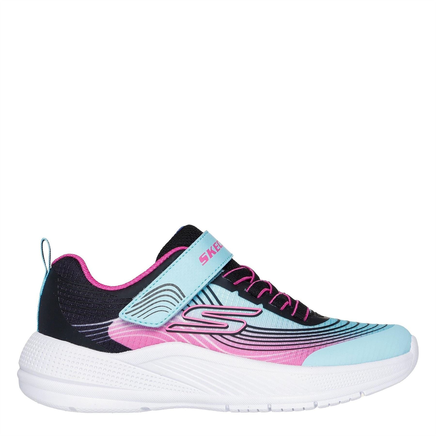 Skechers Gore And Strap Ombre Sparkle Mesh Microspec Runners