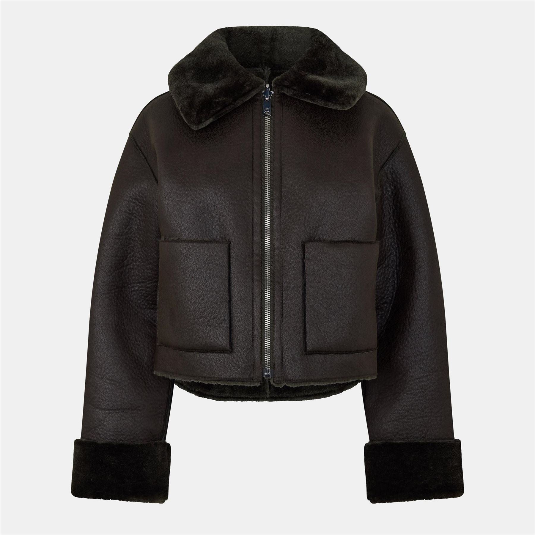 Jack Wills Reverse Structured Shearling Jacket