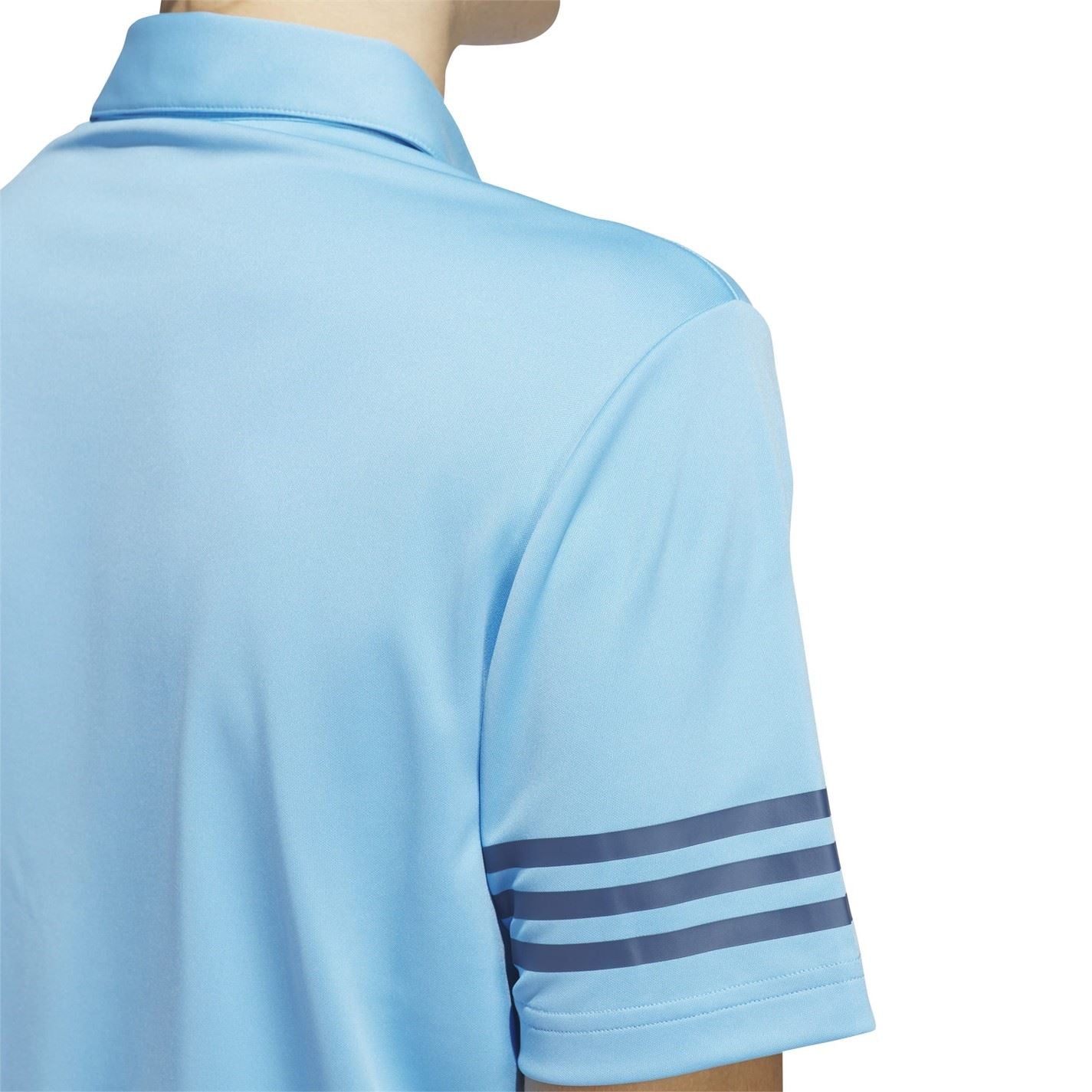 adidas Mens 3 Stripe Polo Shirt