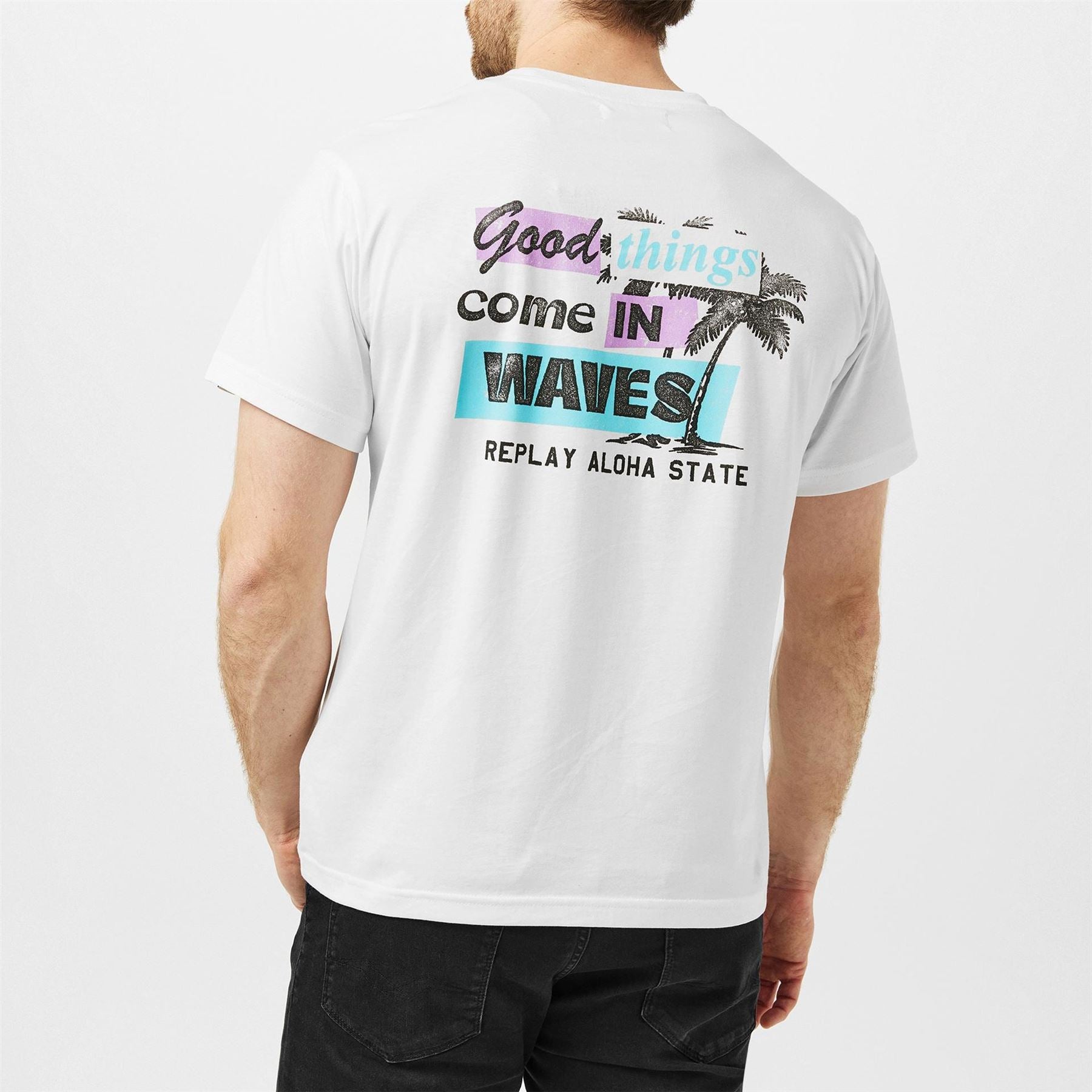 Replay Aloha State Regular Fit T-Shirt