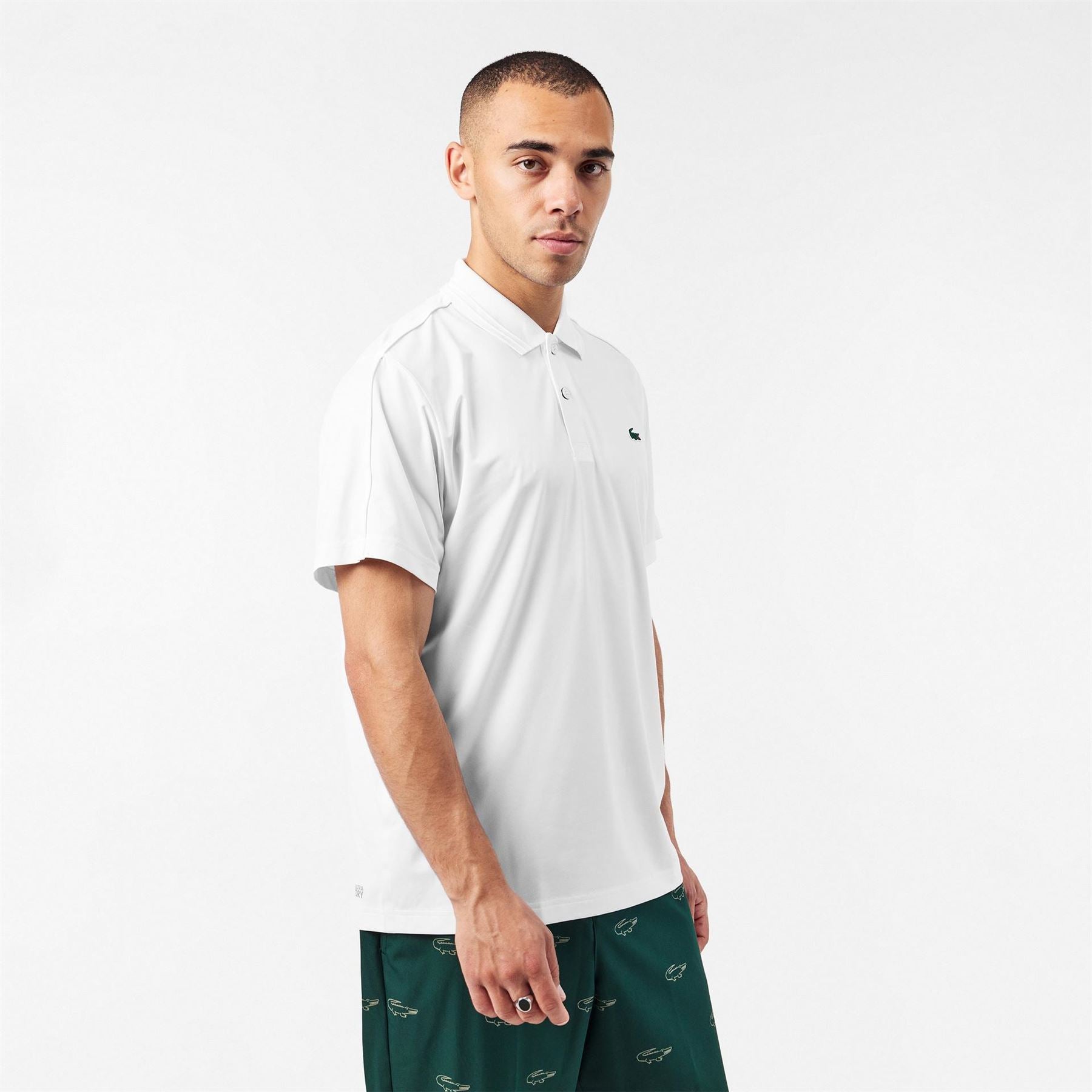 Lacoste Regular Fit Crocodile Print Polo Shirt