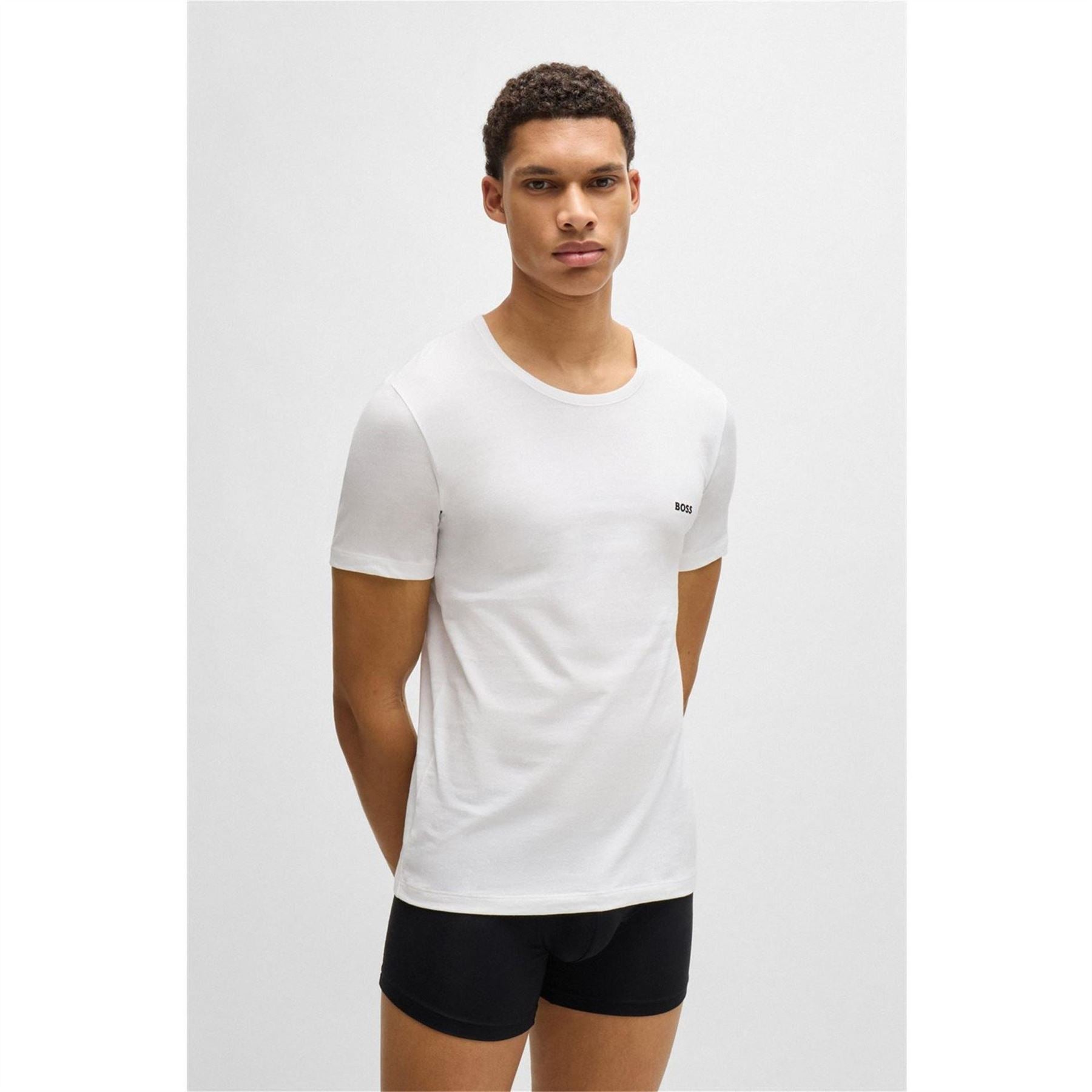 Boss BOSS Bodywear 3 Pack Premium Cotton T Shirts   Crew Neck
